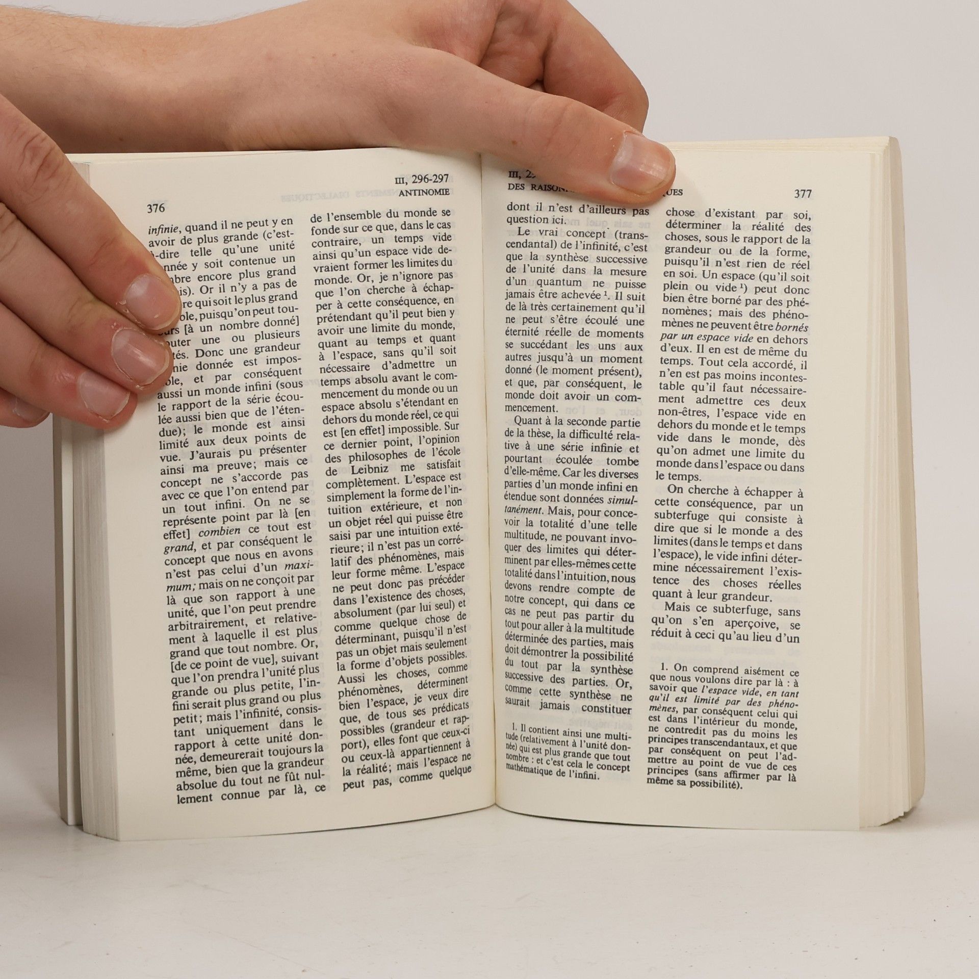Immanuel Kant Critique de la raison pure