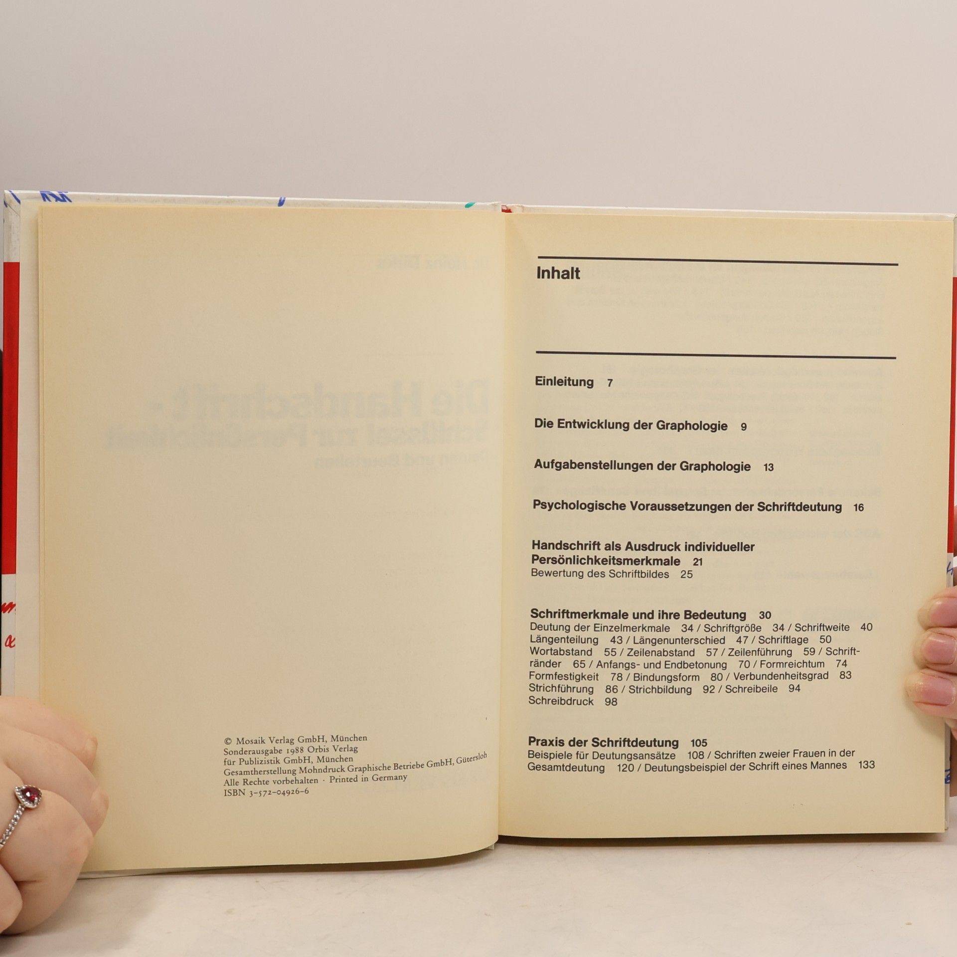 Heinz Dirks Die Handschrift Schlüssel zur Persönlichkeit