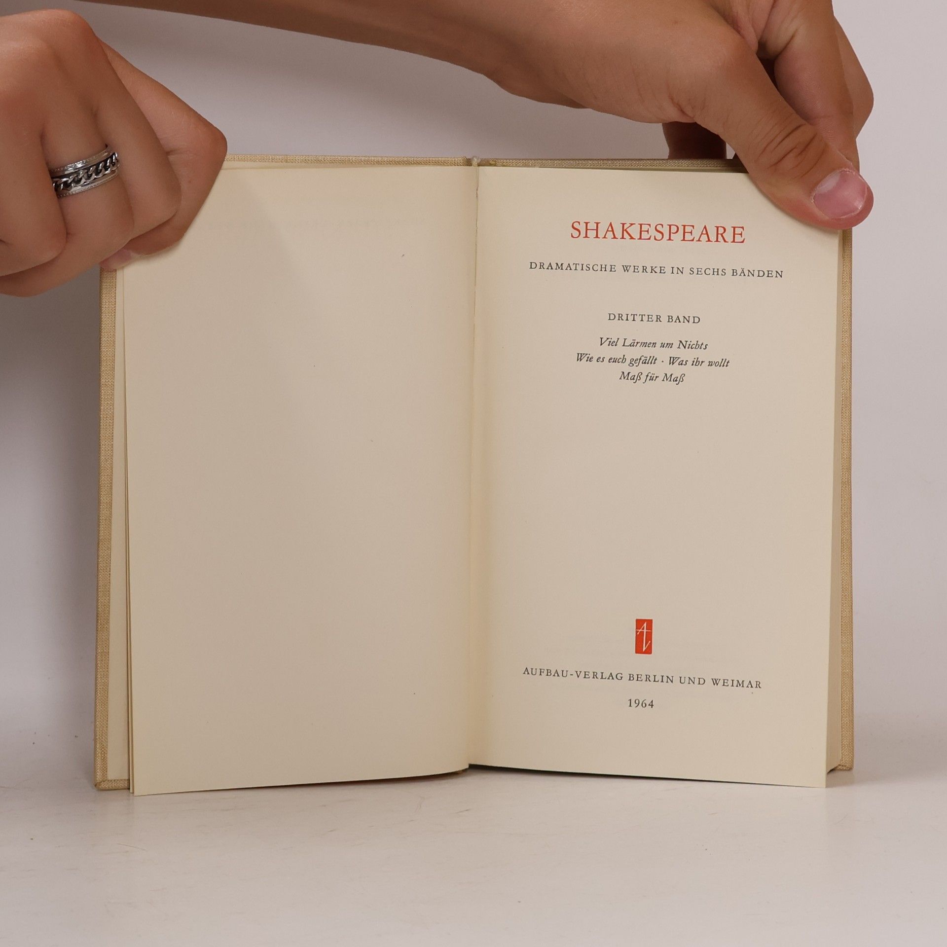 William Shakespeare Shakespeare Dramatische Werke in Sechs Bänden