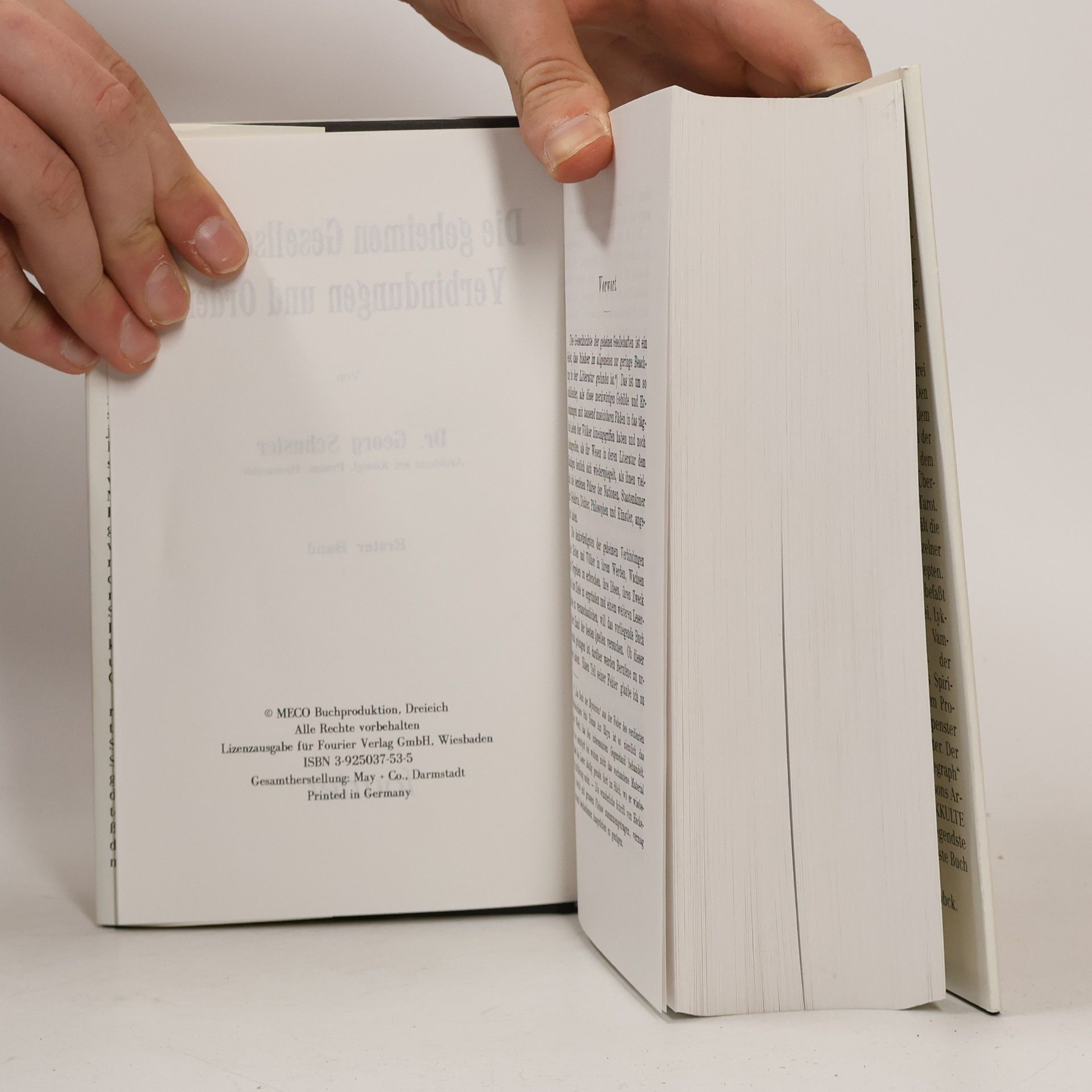Georg Schuster Geheimen Gesellschaften, Verbindungen und Orden