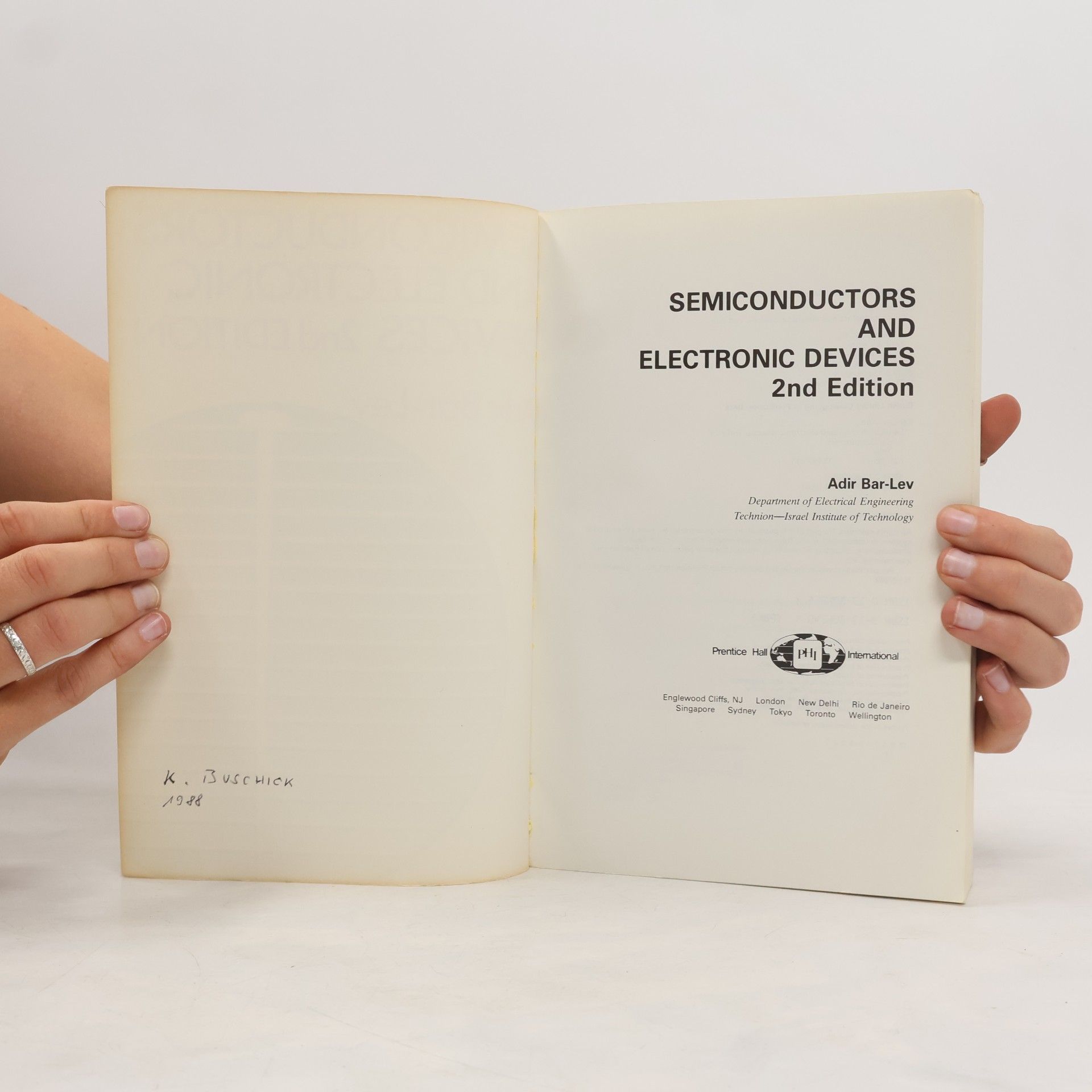 Adir Bar-Lev Semiconductors and electronic devices