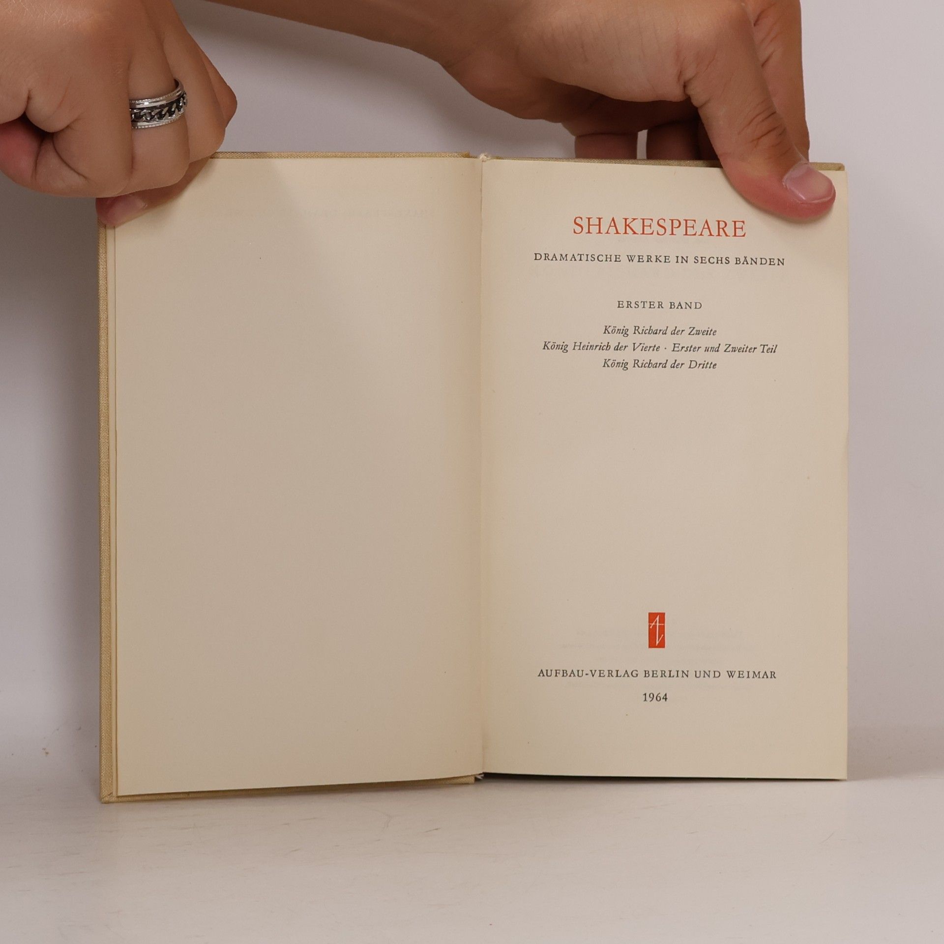 William Shakespeare Shakespeare Dramatische Werke in Sechs Bänden 1
