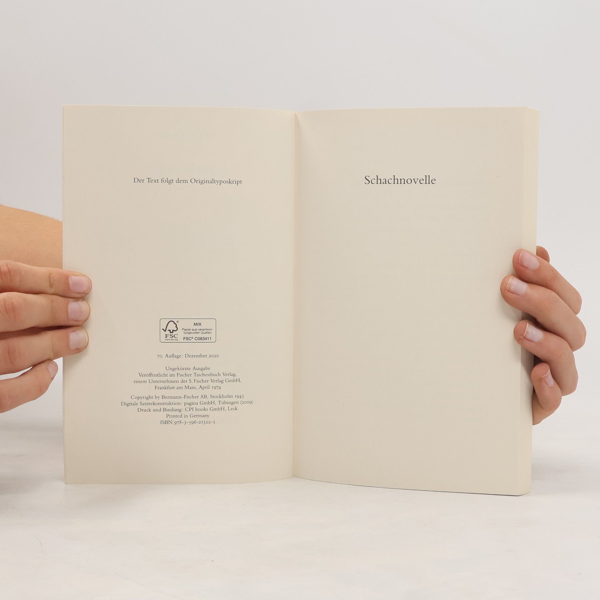 Stefan Zweig Schachnovelle