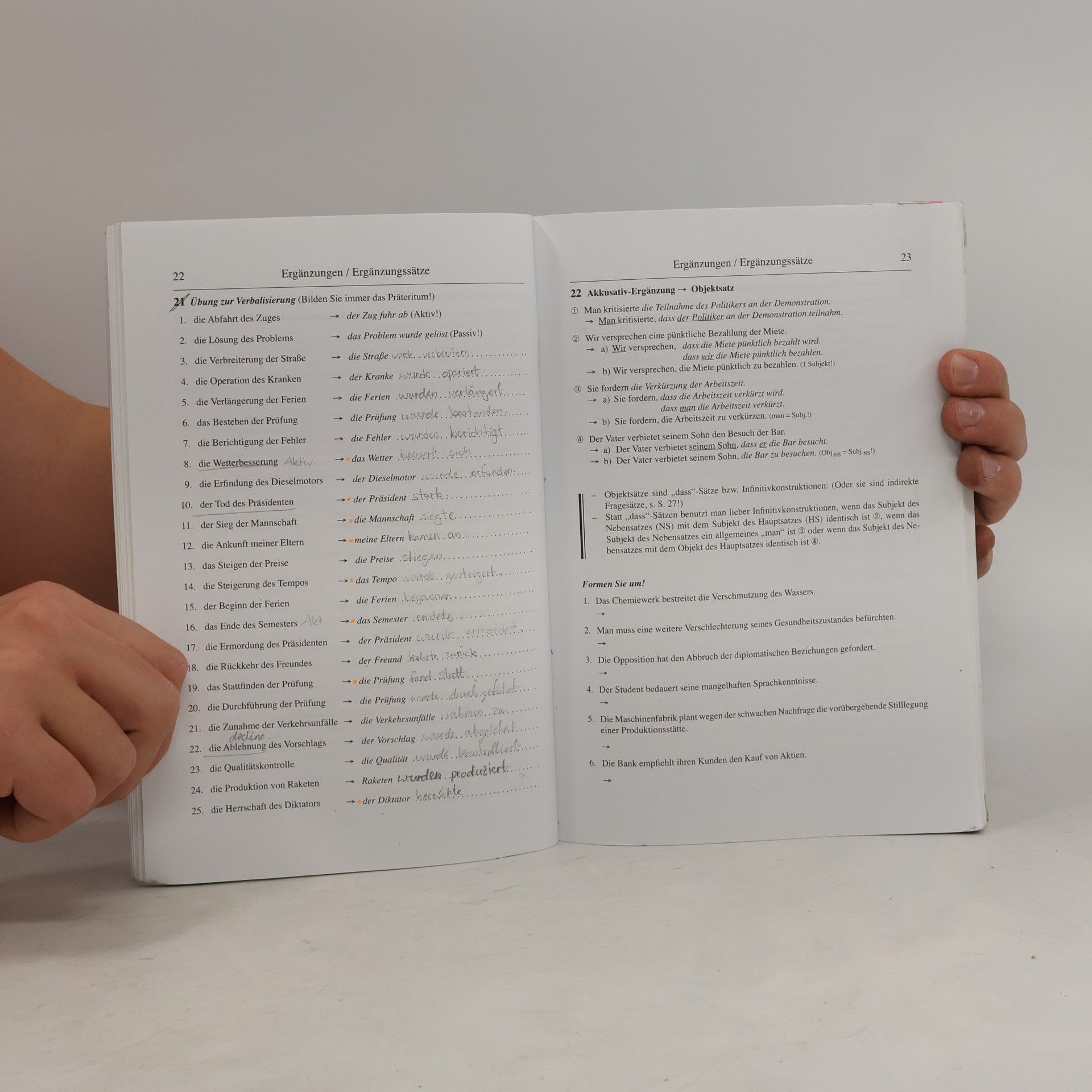 Übungsgrammatik für die Mittelstufe