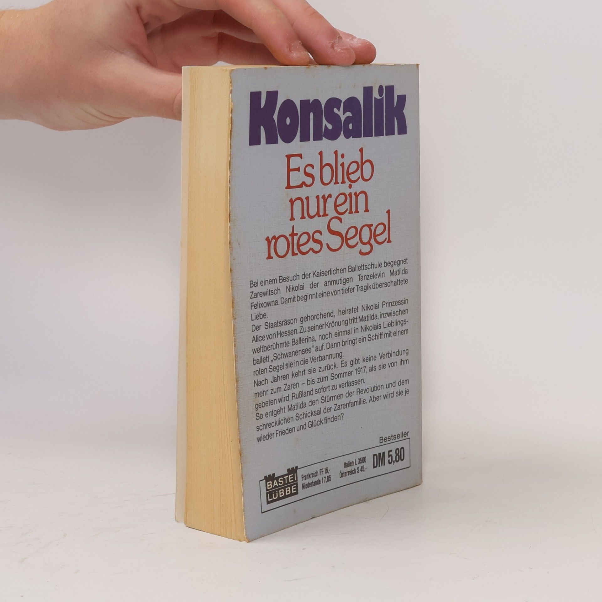 Heinz Günther Konsalik Es blieb nur ein rotes Segel