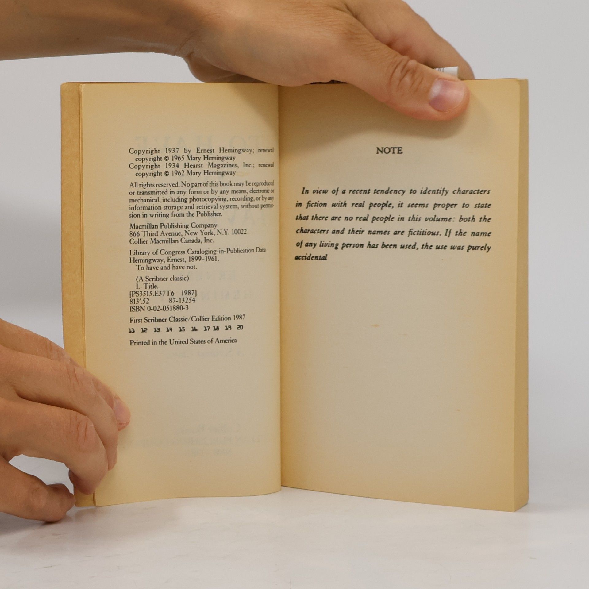 Ernest Hemingway To Have and Have Not: A Scribner Classic