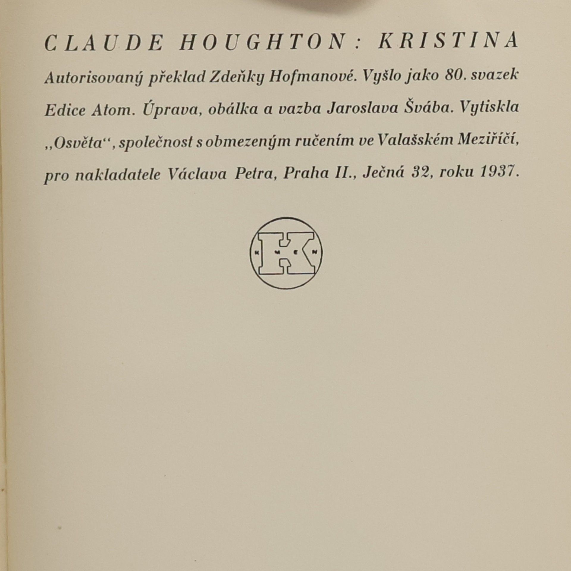 Claude Houghton Kristina