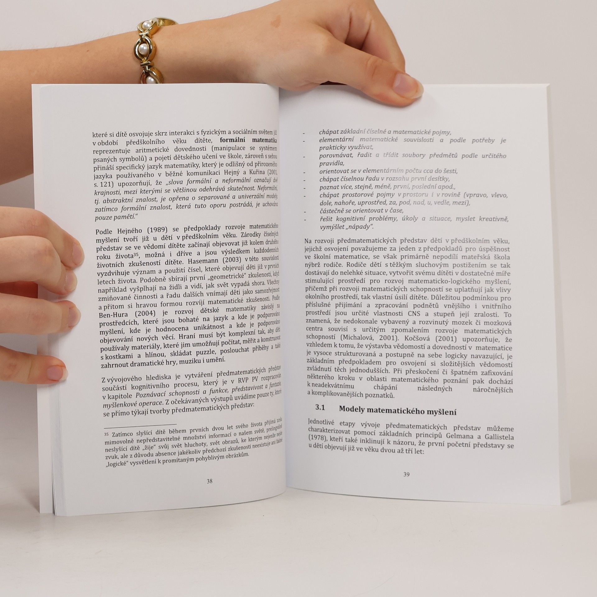 Jitka Vítová Analýza matematických představ dětí se sluchovým postižením