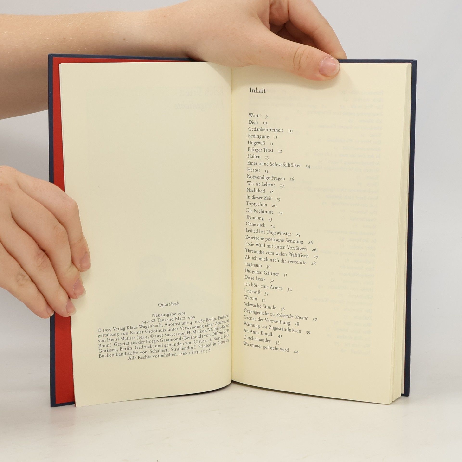 Erich Fried Liebes Gedichte