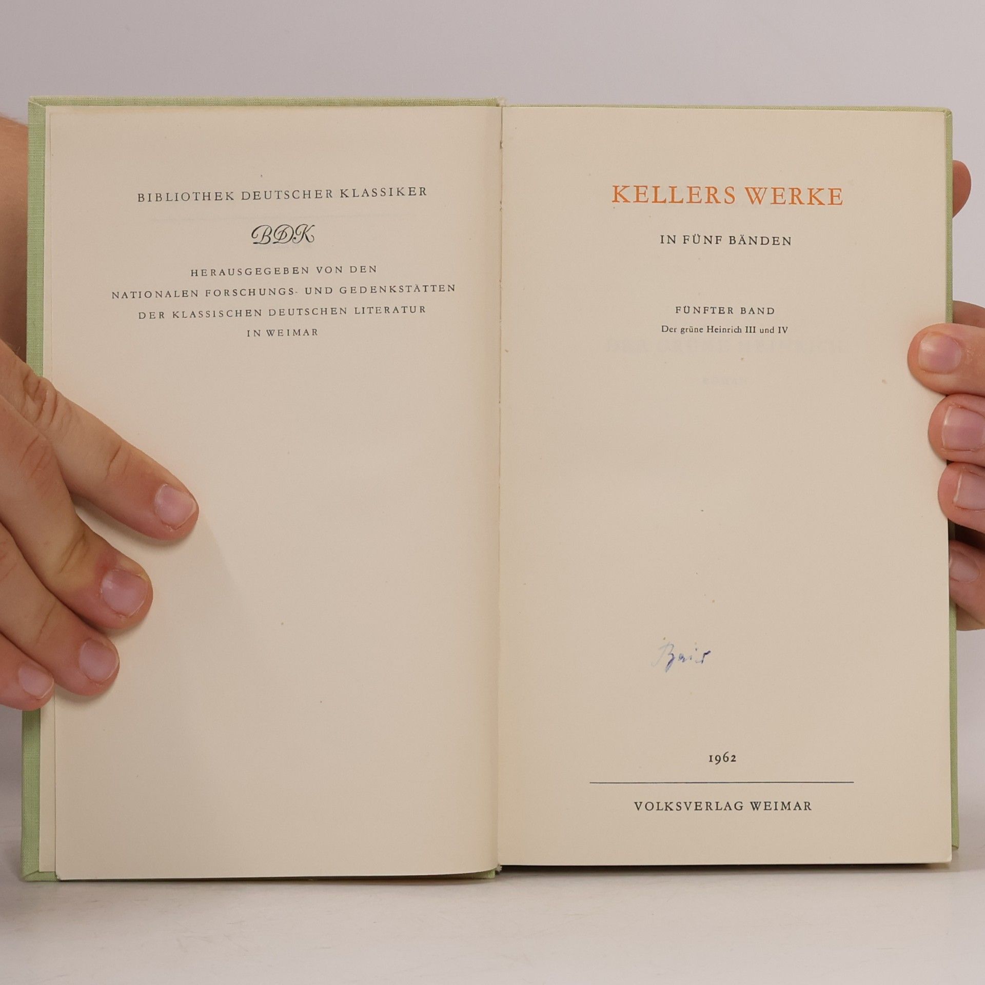 Gottfried Keller Kellers Werke 5