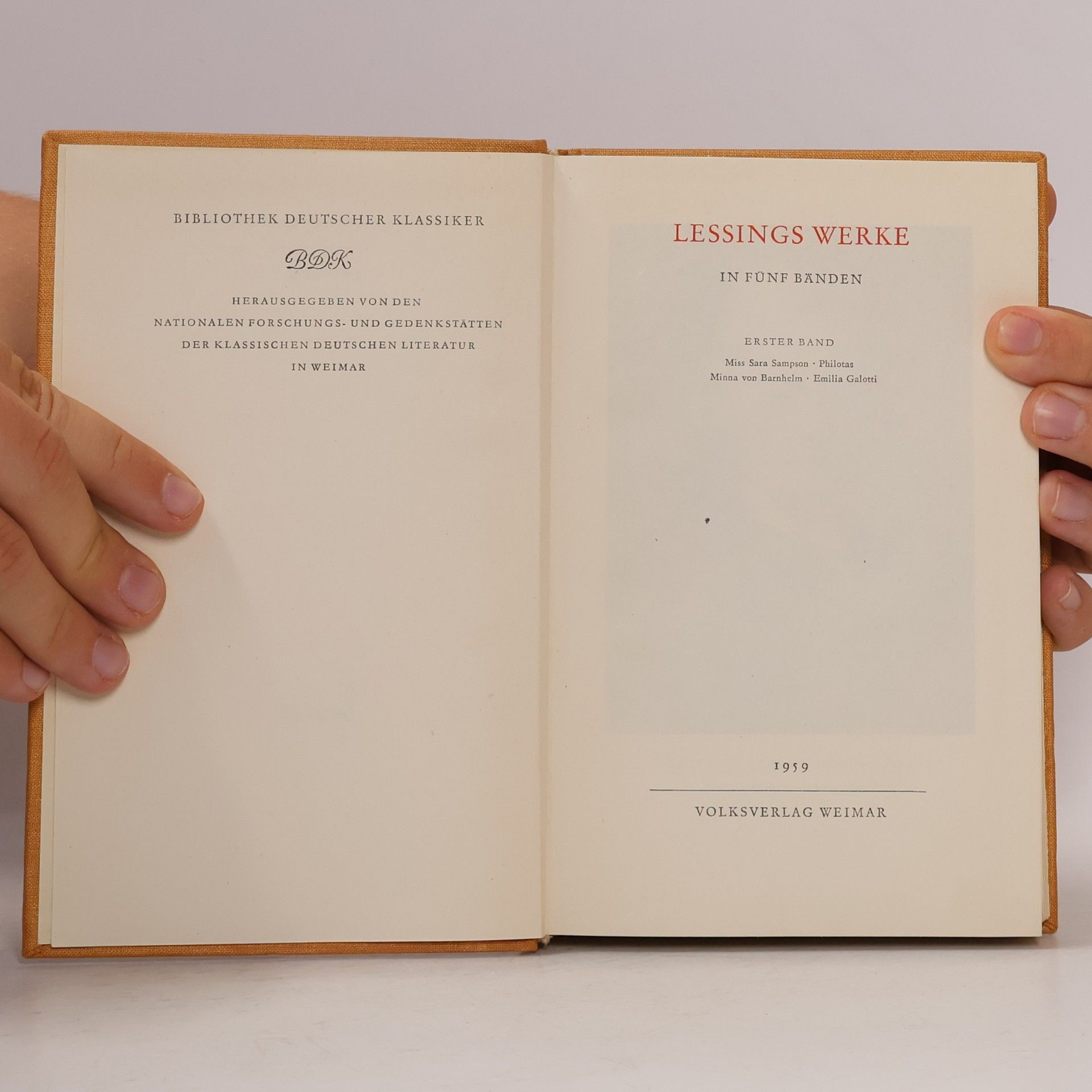 Gotthold Ephraim Lessing Lessings Werke 1