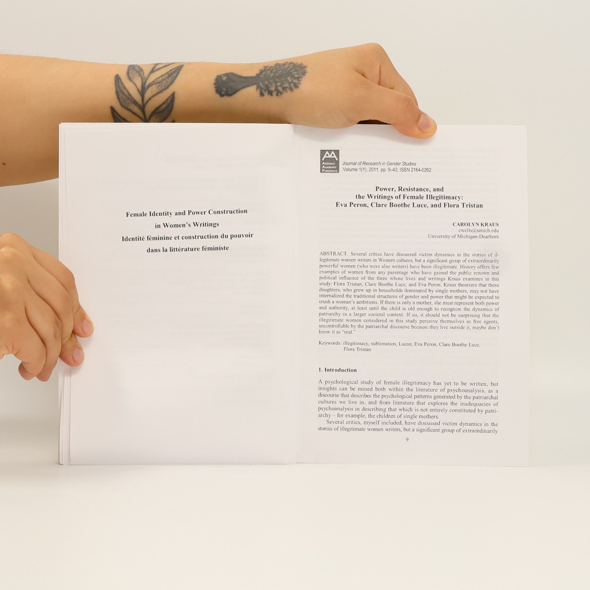 Various authors Journal of Research in Gender Studies 1