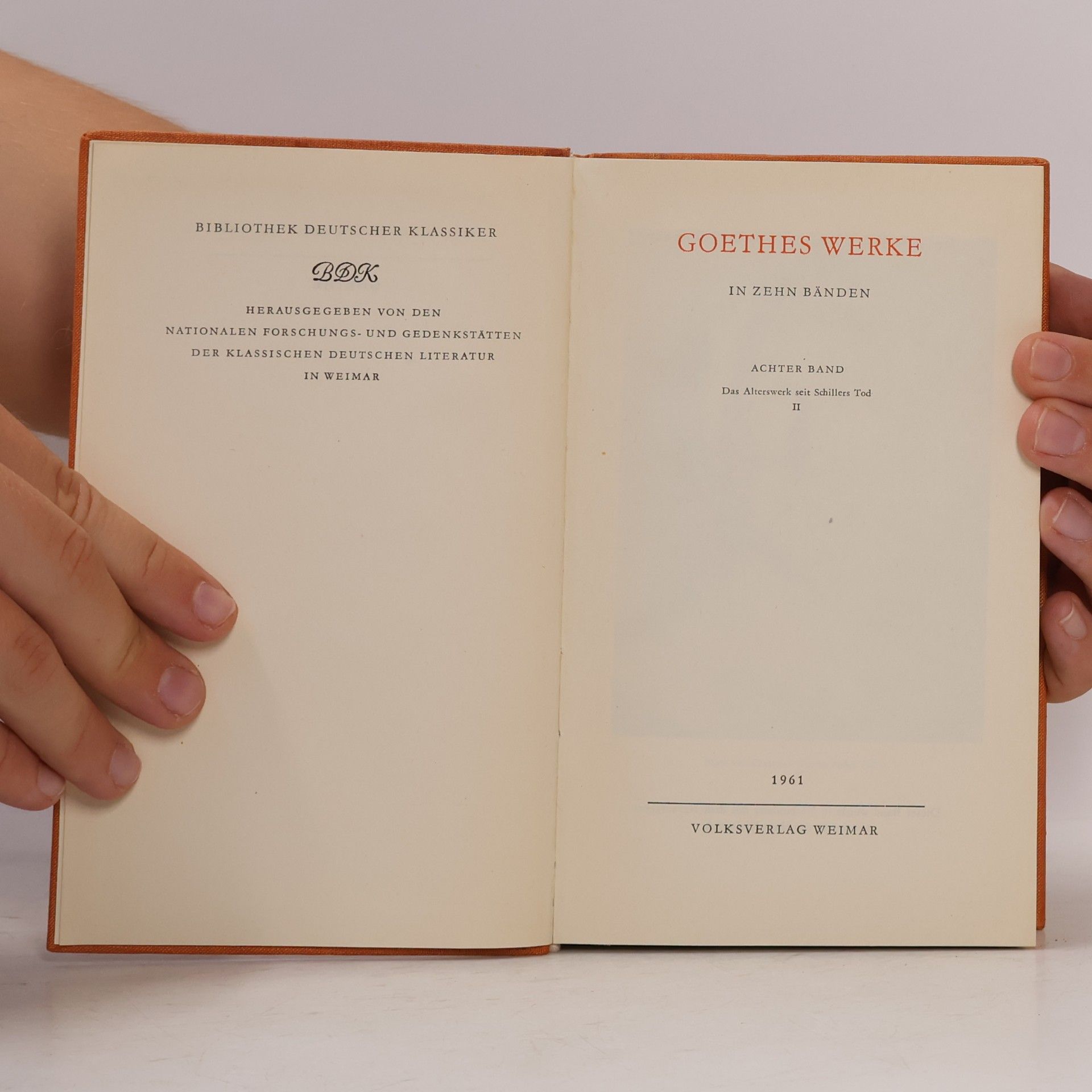 Johann Wolfgang von Goethe Goethes Werke 8