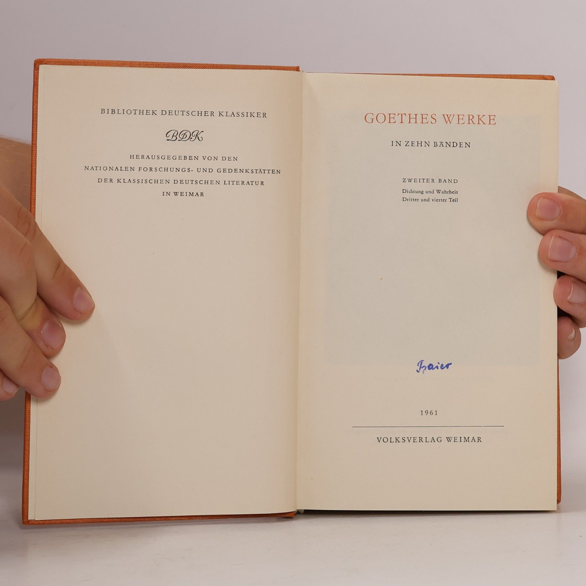 Johann Wolfgang von Goethe Goethes Werke 2