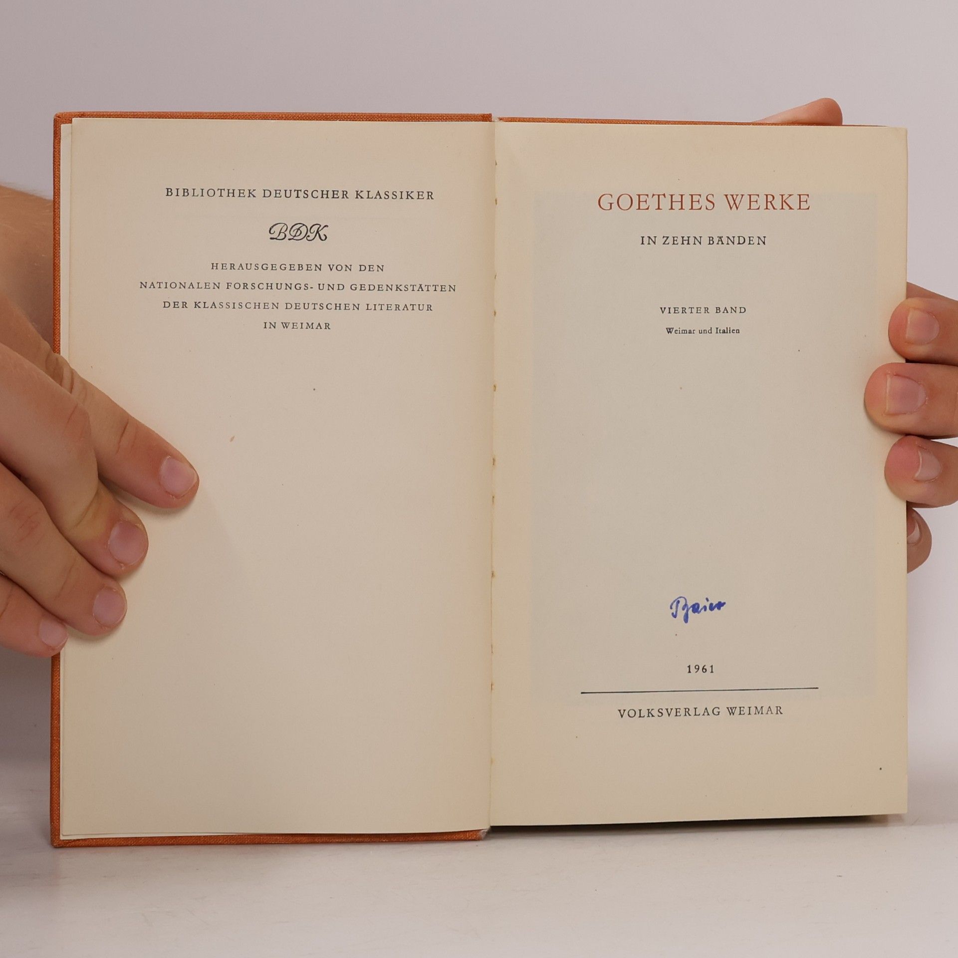 Johann Wolfgang von Goethe Goethes Werke 1