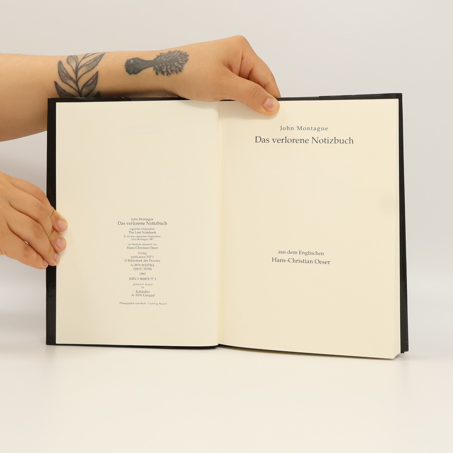 John Patrick Montague Das verlorene Notizbuch