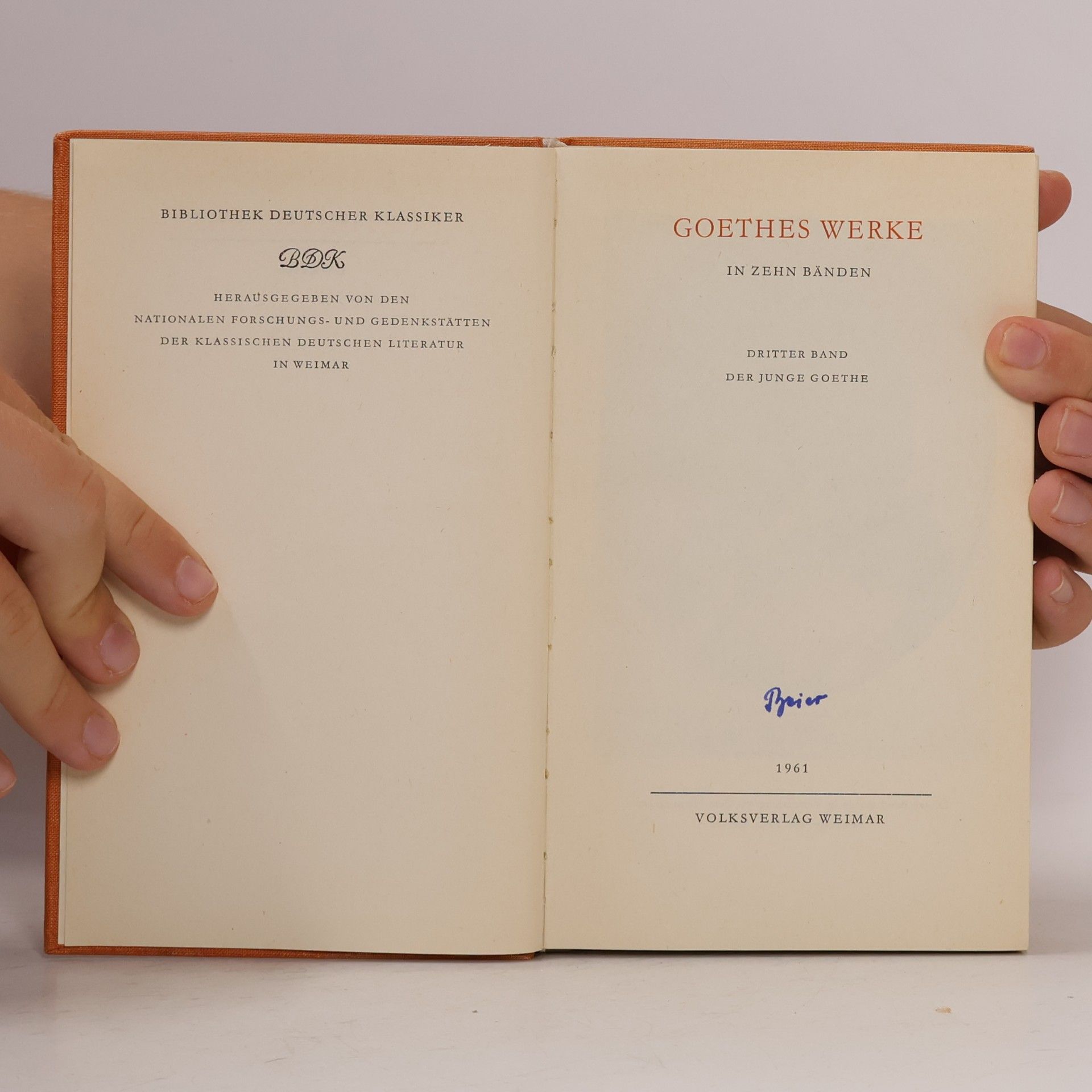 Johann Wolfgang von Goethe Goethes Werke 3