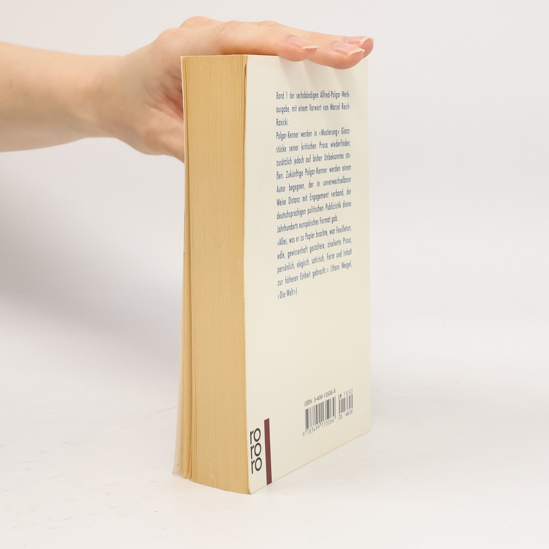 Marcel Reich-Ranicki Kleine Schriften. Band 1. Musterung