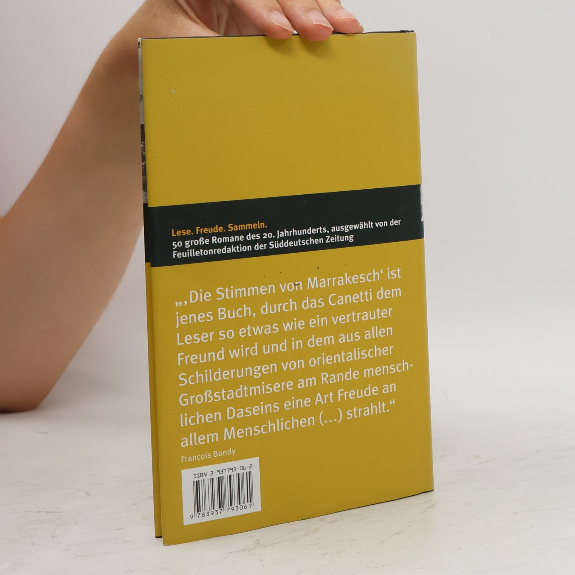 Elias Canetti Die Stimmen von Marrakesch