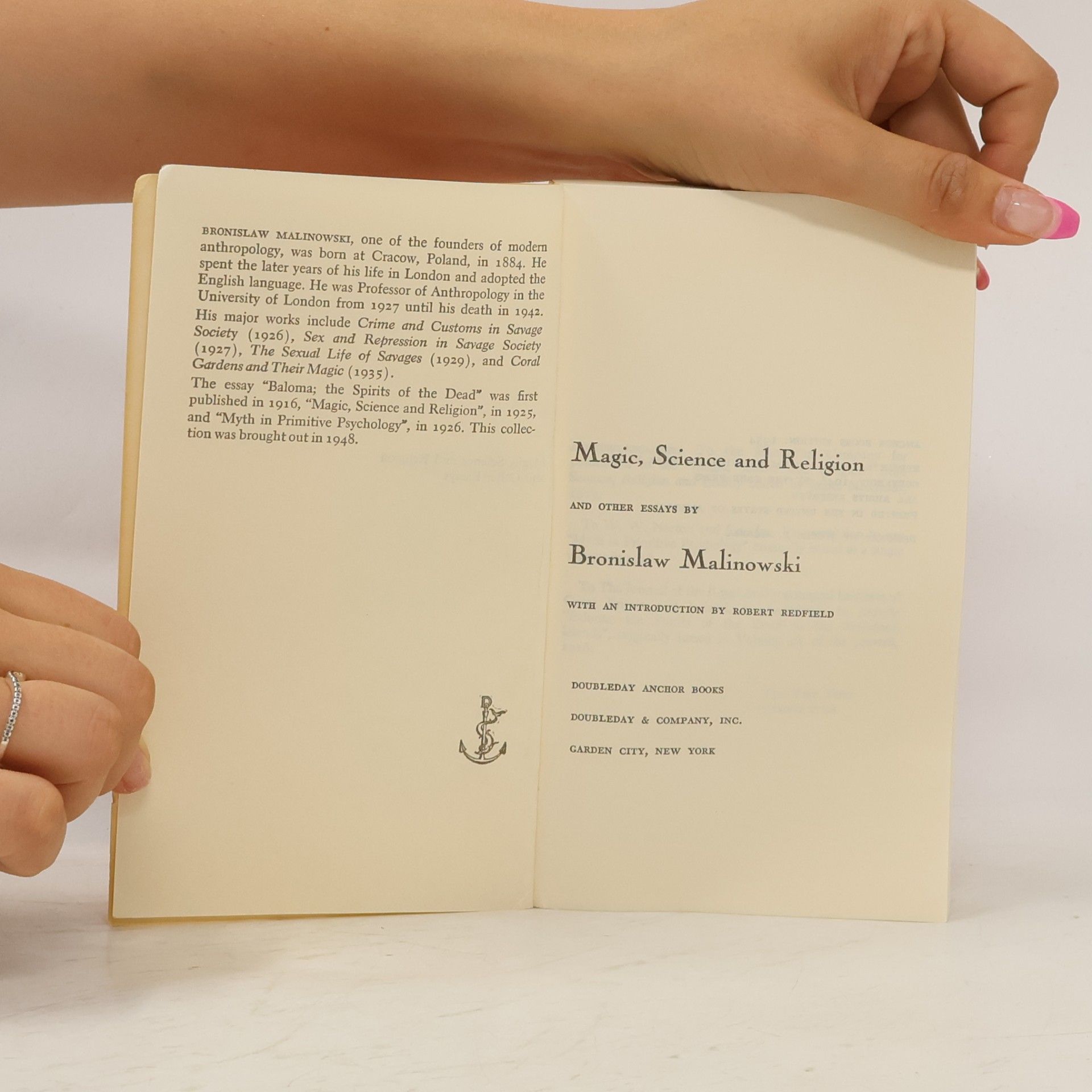 Bronislaw Malinowski Magic, Science and Religion