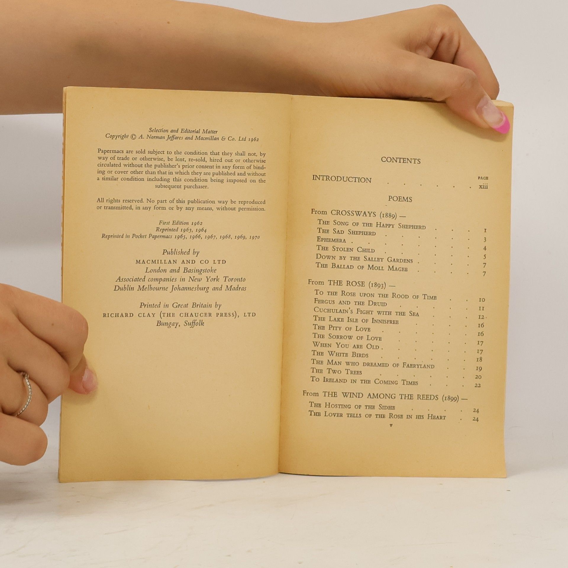 William Butler Yeats Selected Poetry
