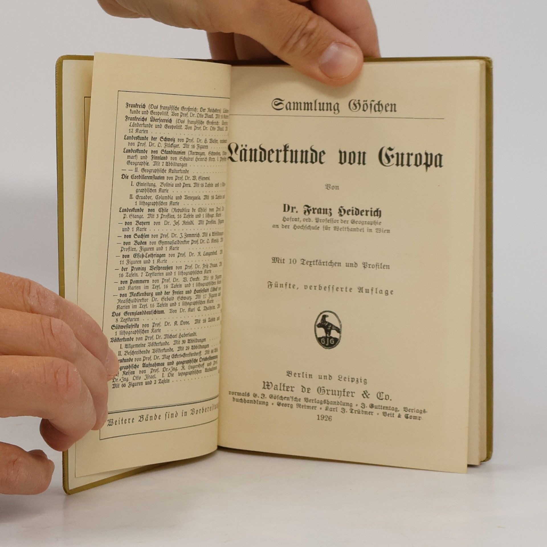 Franz Heiderich Länderkunde von Europa