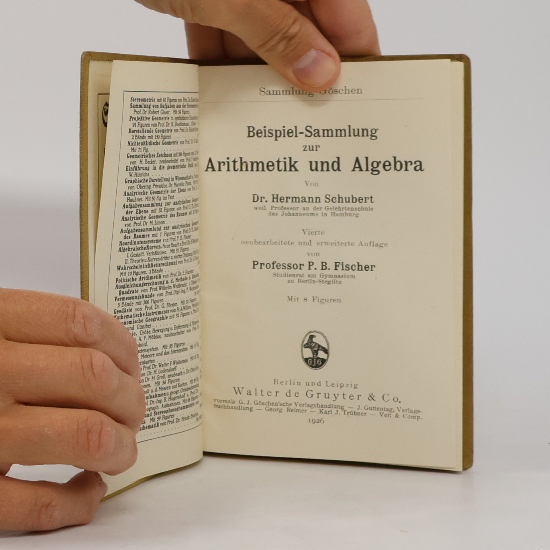 Hermann Schubert Beispiel-Sammlung zur Arithmetik und Algebra