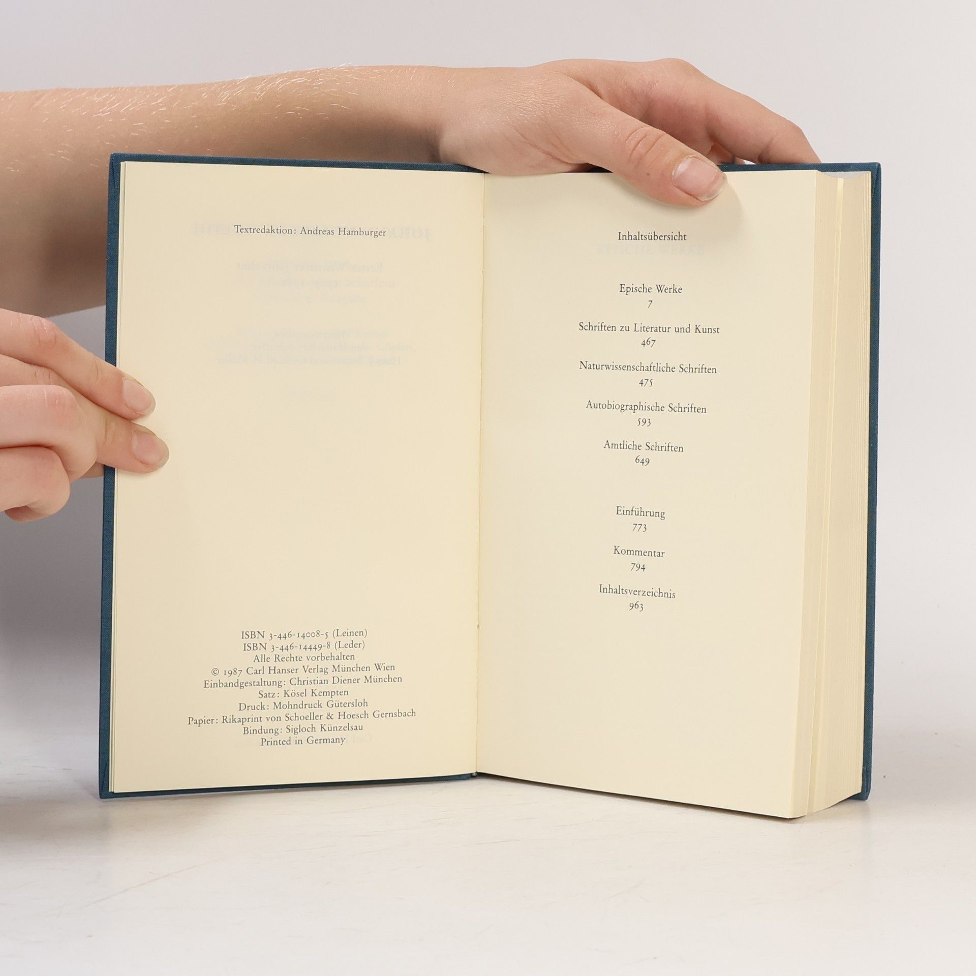 Johann Wolfgang von Goethe Erstes Weimarer Jahrzehnt 1775-1786. Teil II