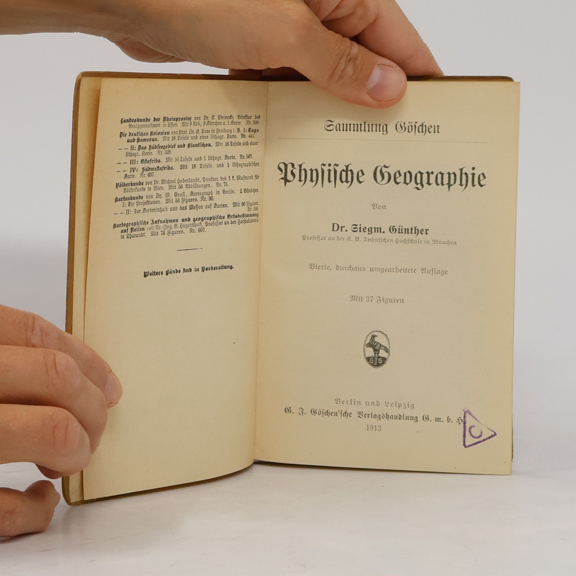 Siegmund Günther Physische Geographie