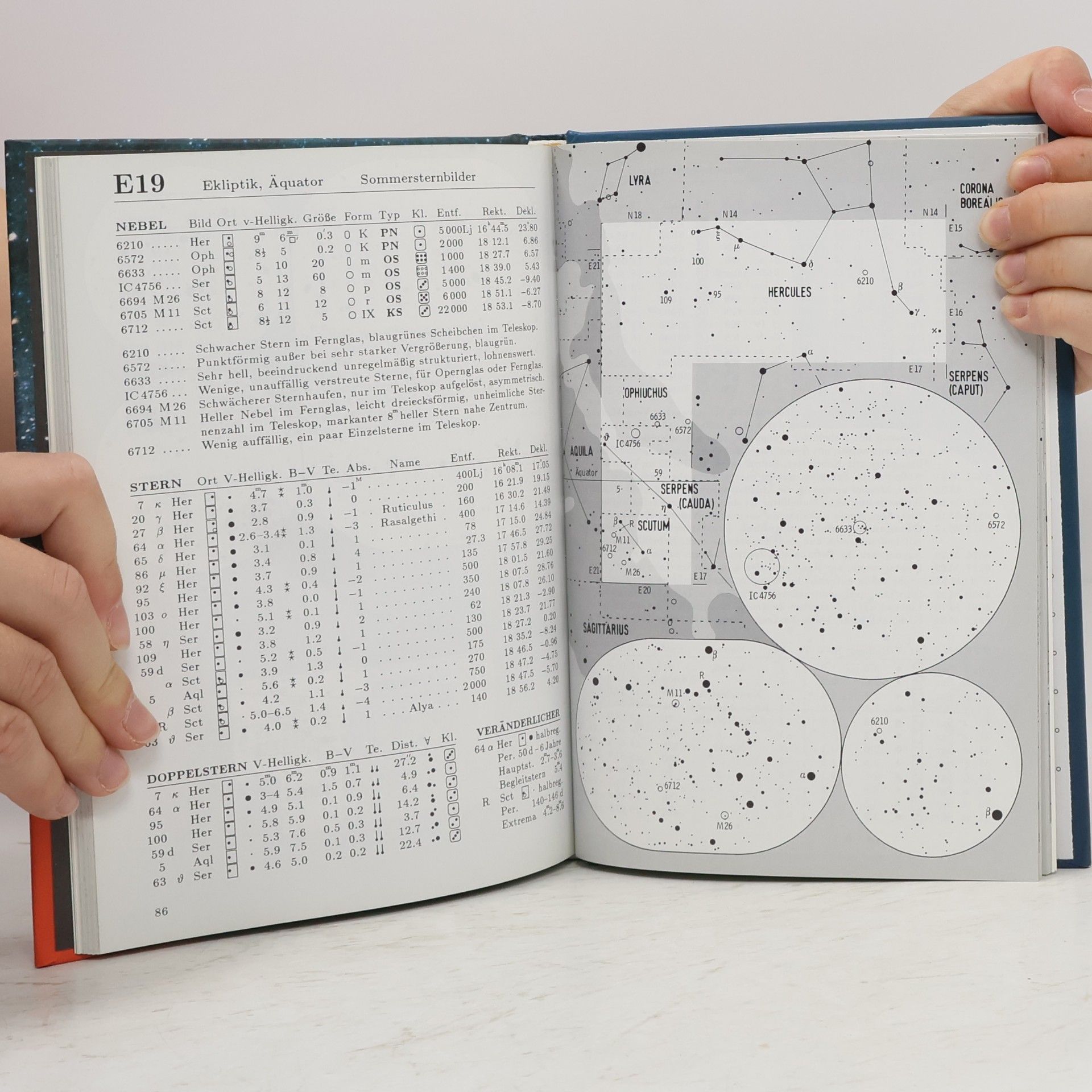 Erich Karkoschka Atlas für Himmelsbeobachter