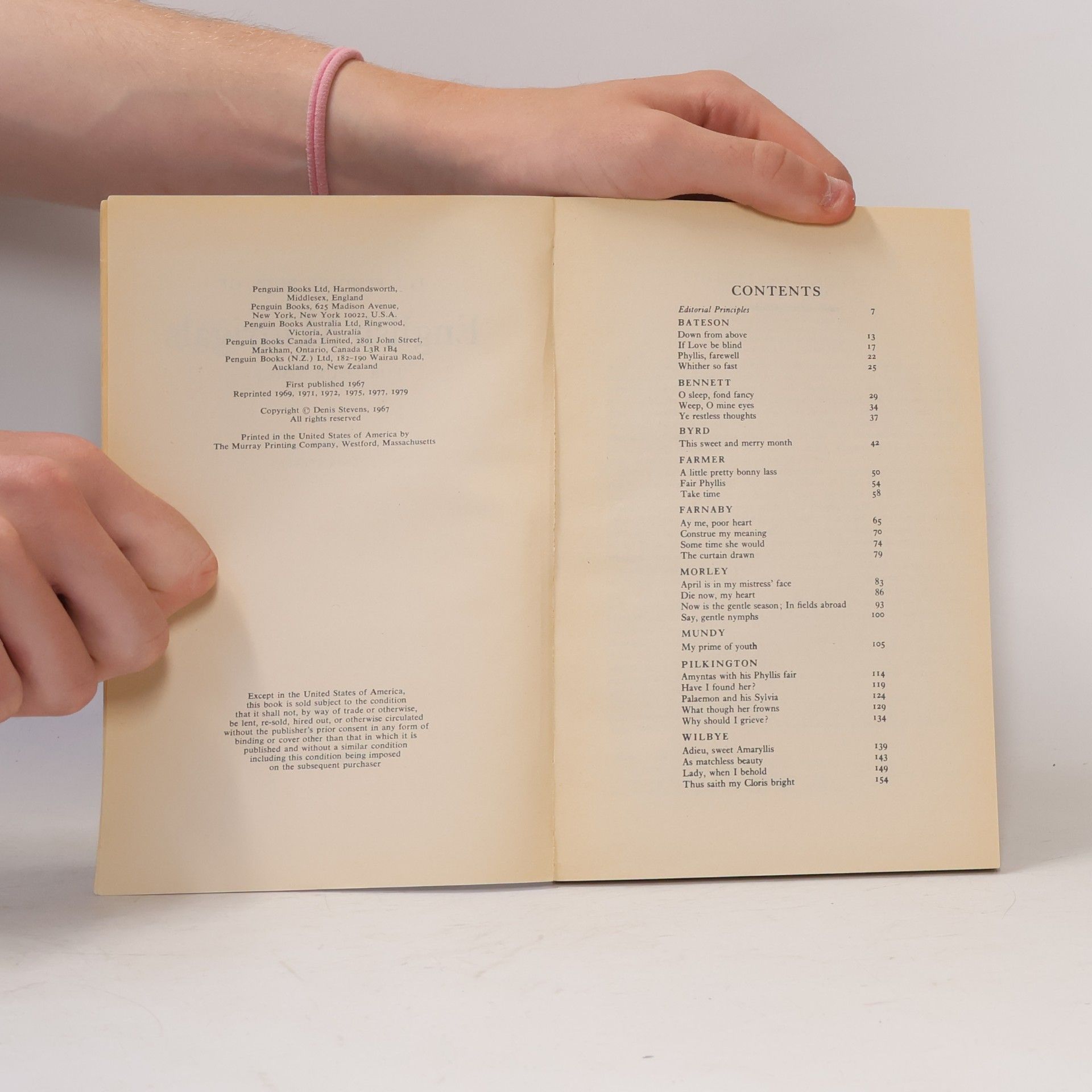 Denis Stevens The Penguin Book of English Madrigals for Four Voices