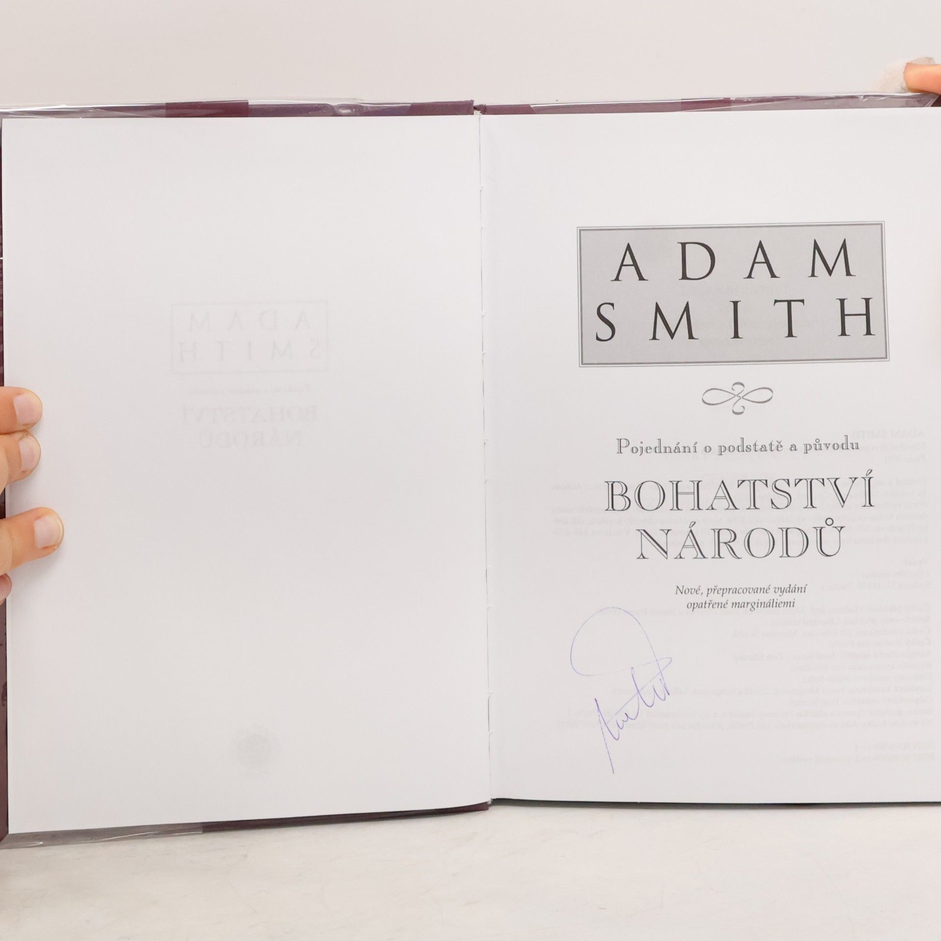 Adam Smith Pojednání o podstatě a původu bohatství národů