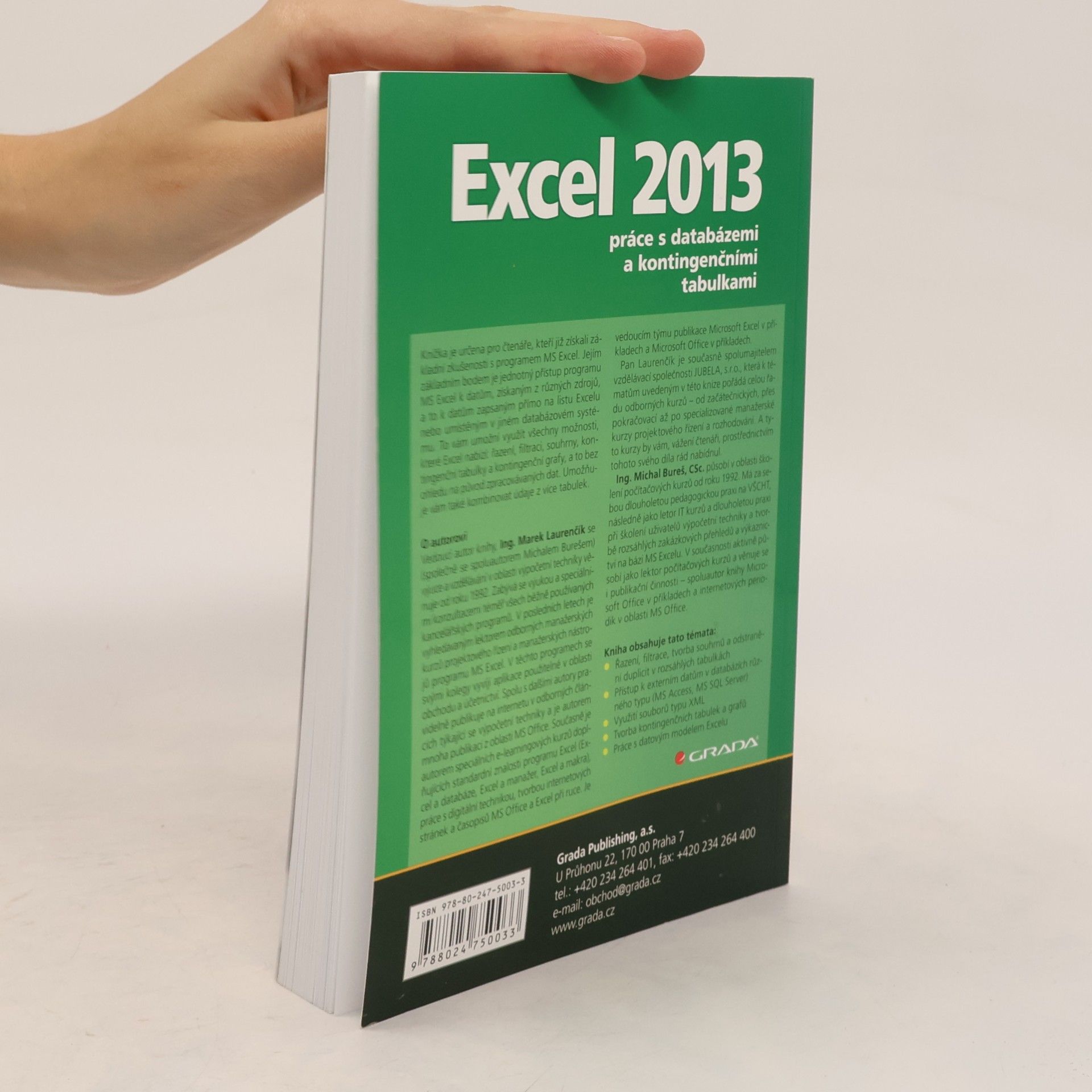 Marek Laurenčík Excel 2013 - práce s databázemi a kontingenčními tabulkami