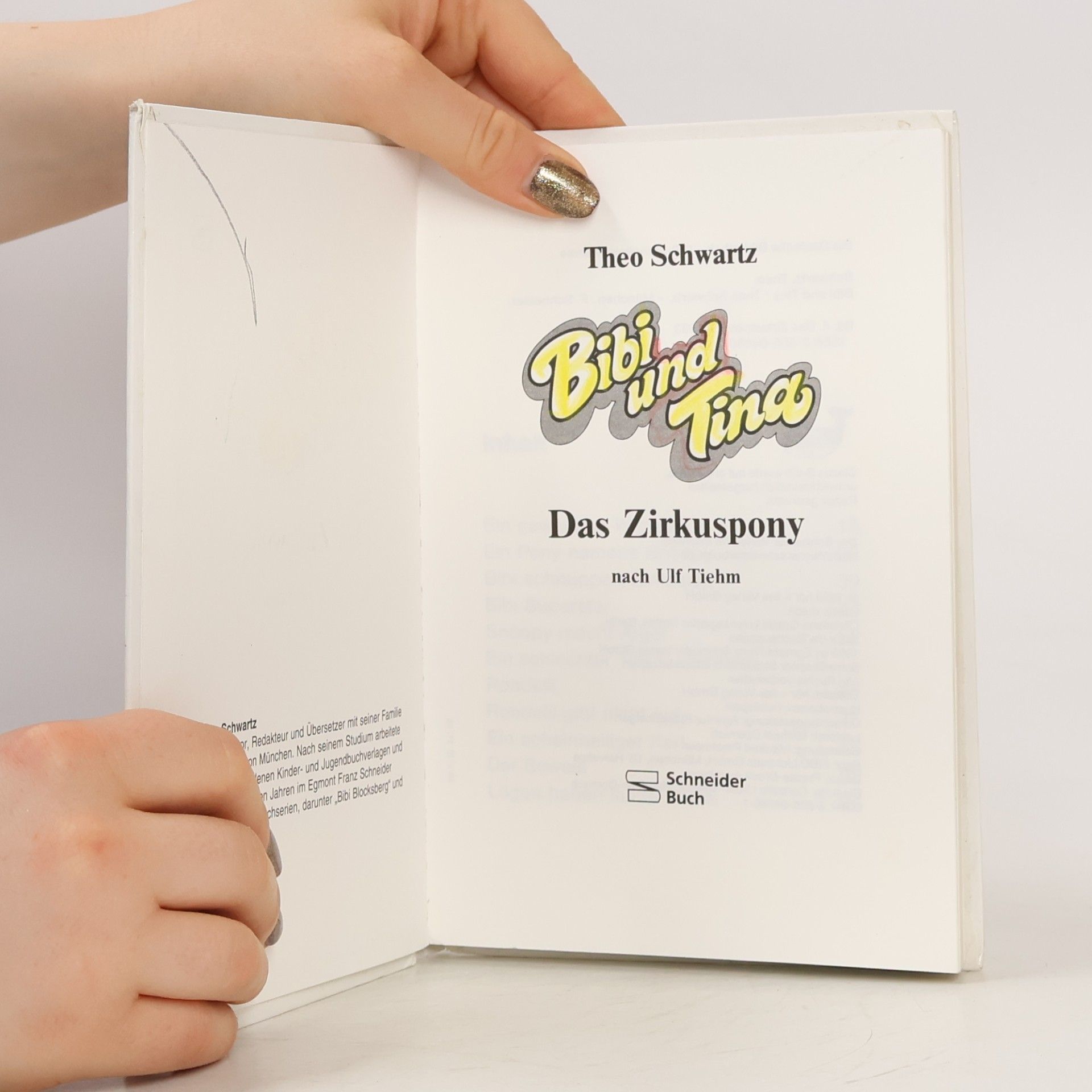 Theo Schwarz Bibi und Tina. Das Zirkuspony