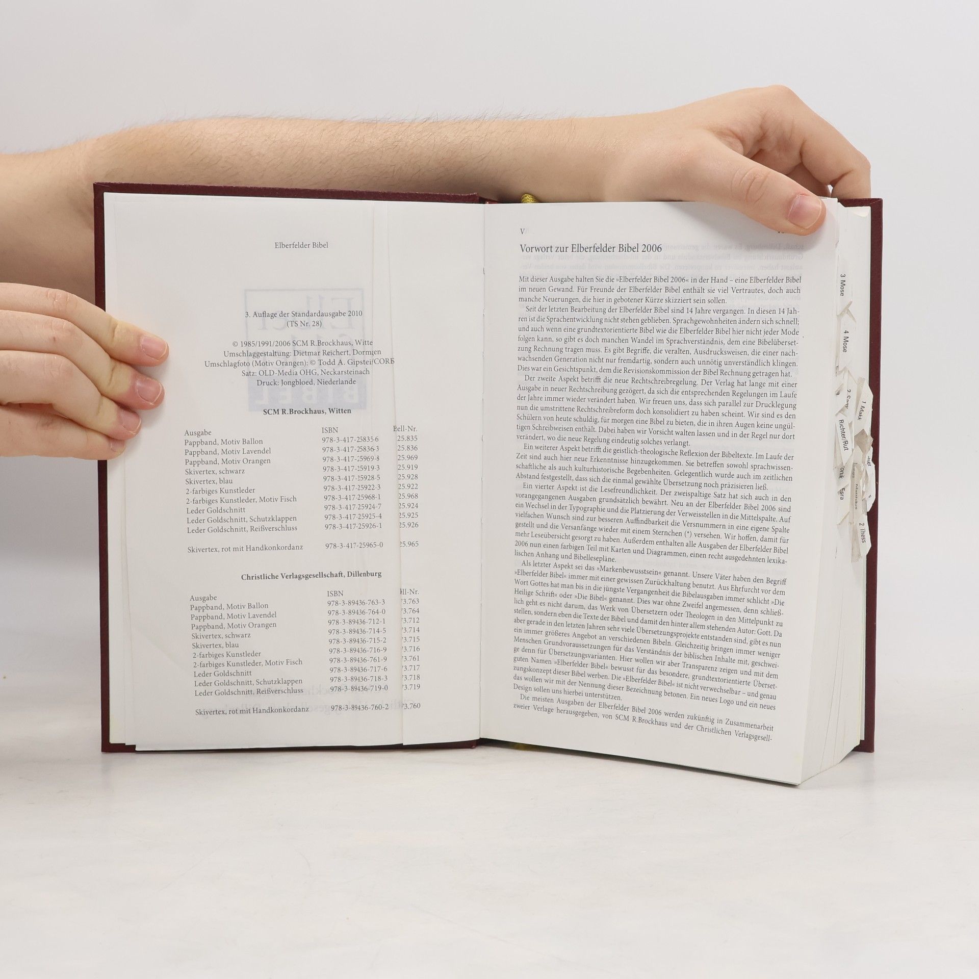 Elberfelder Bibel - Standardausgabe Leder Goldschnitt: Revision 2006