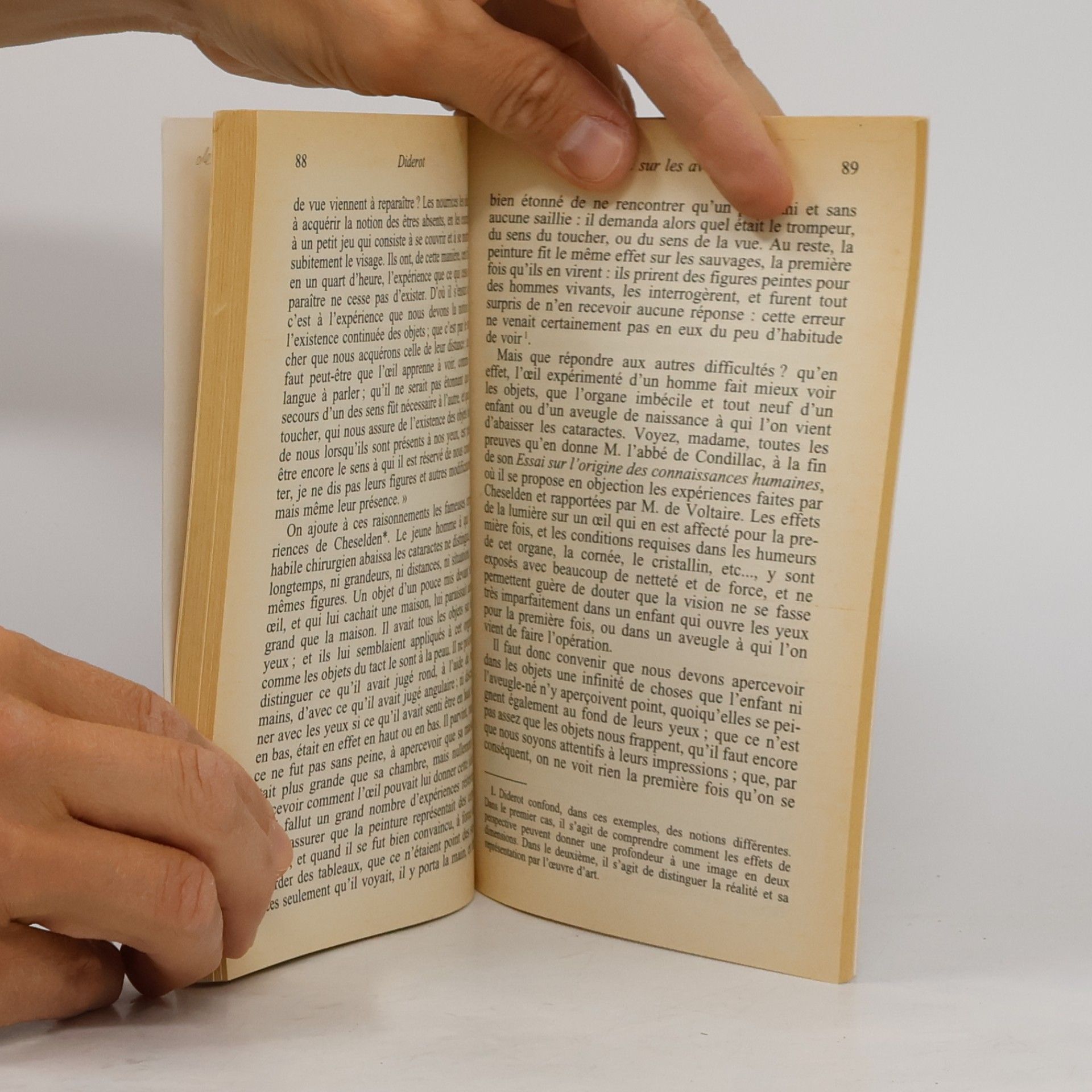 Denis Diderot Livre de Poche: Lettre sur les aveugles