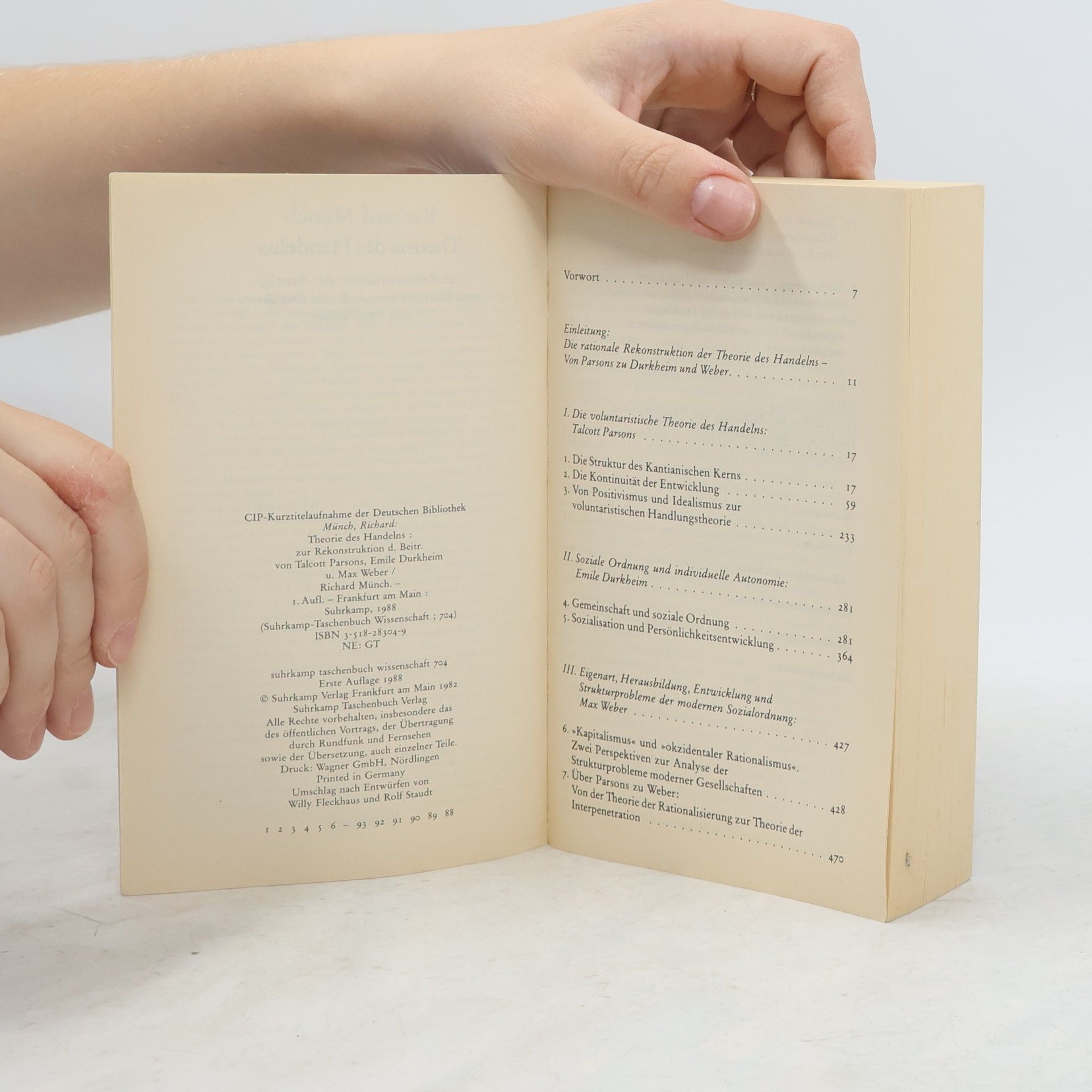 Richard Münch Suhrkamp Taschenbuch Wissenschaft - 704: Theorie des Handelns