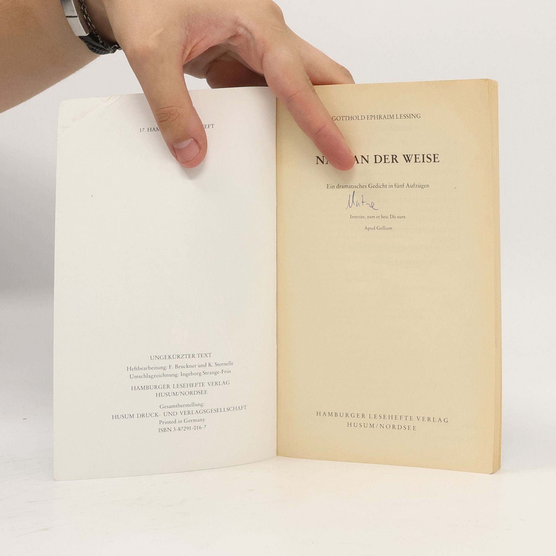 Gotthold Ephraim Lessing Nathan der Weise