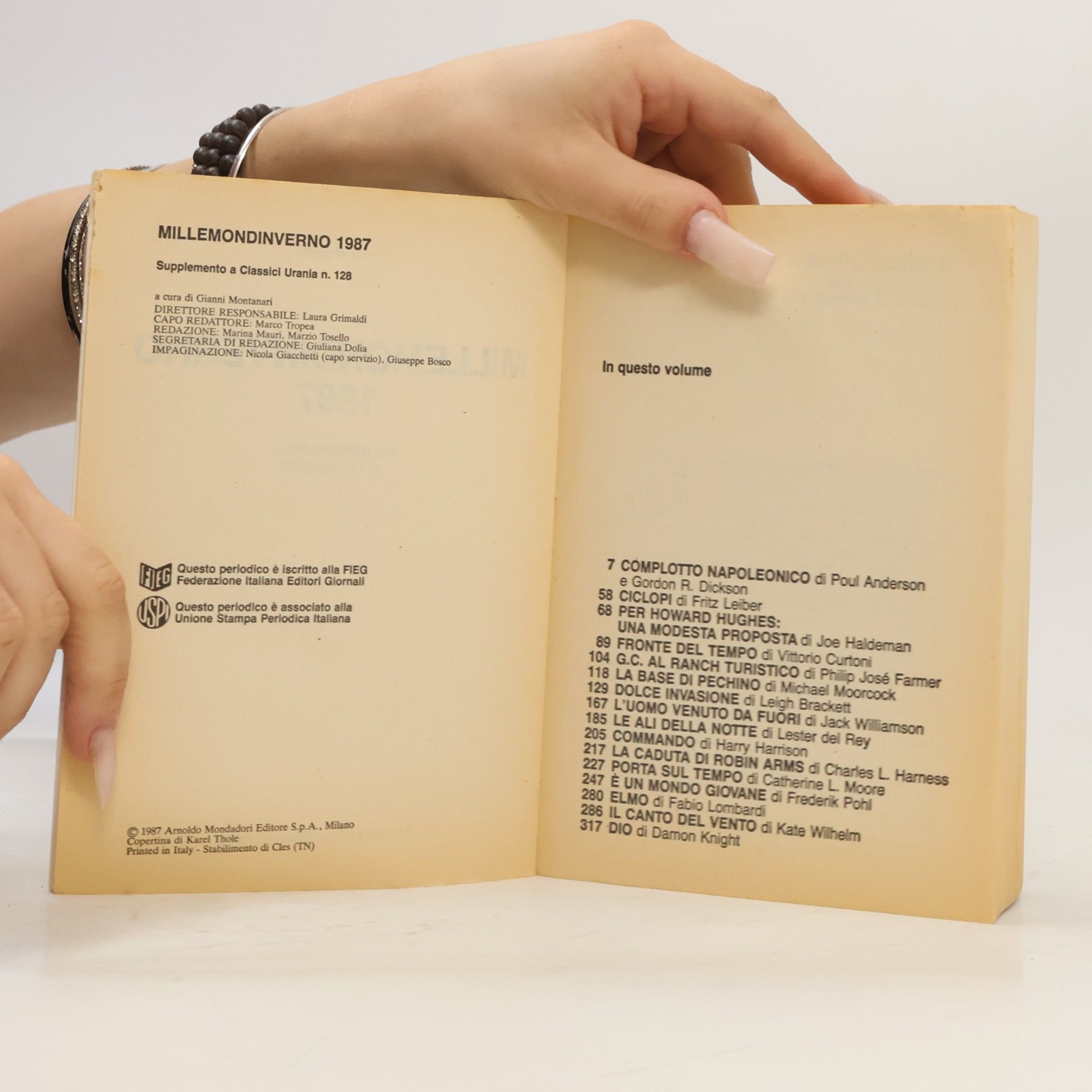 Collectif d'auteurs Urania presenta Millemondinverno 1987