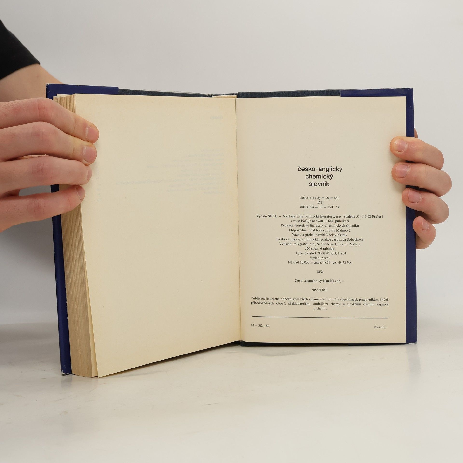 Kolektív autorov Česko-Anglický Chemický Slovník / Czech-English Chemical Dictionary