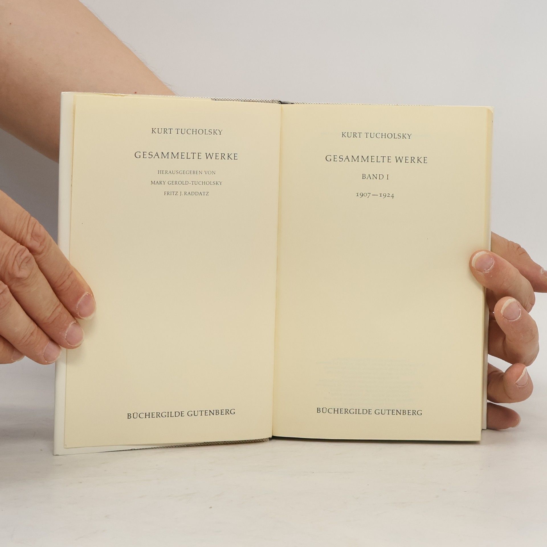 Kurt Tucholsky Gesammelte Werke 1907-1924