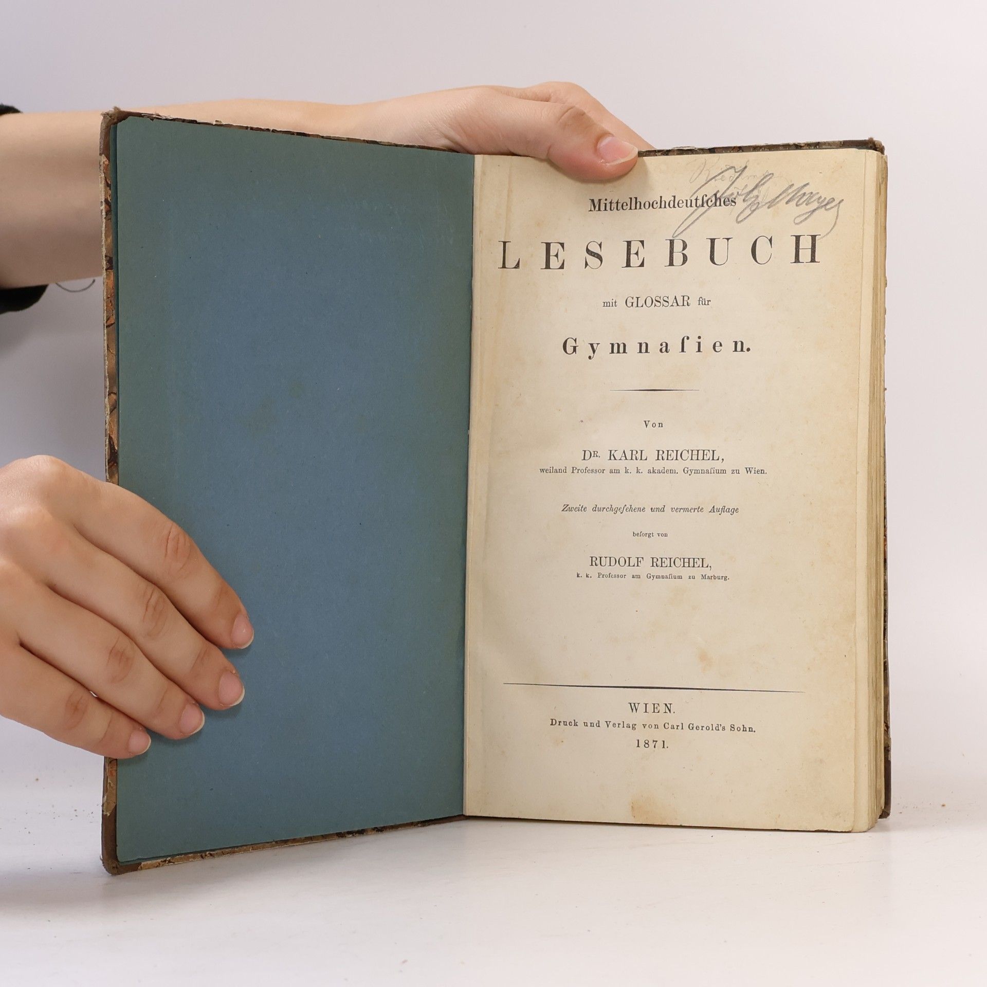 Rudolf Reichelt Mittelhochdeutsches Lesebuch mit Glossar für Gymnasien