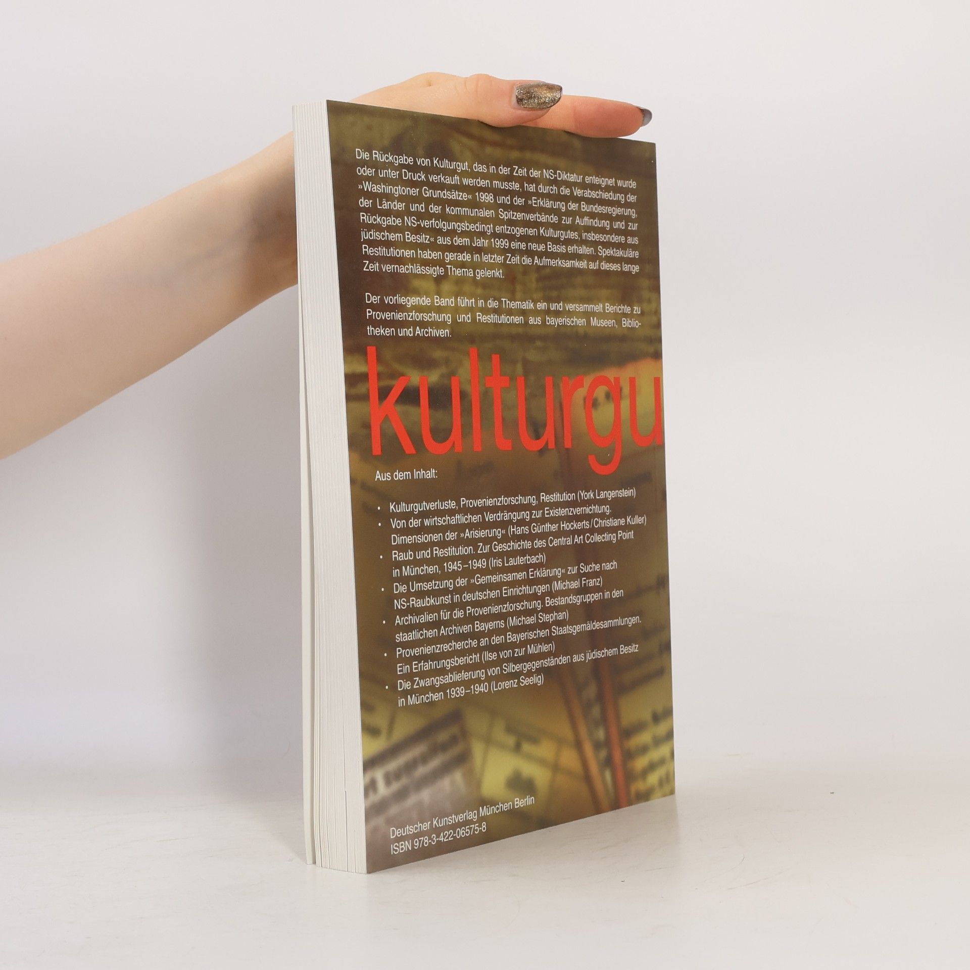 MuseumsBausteine - 10: Kulturgutverluste, Provenienzforschung, Restitution