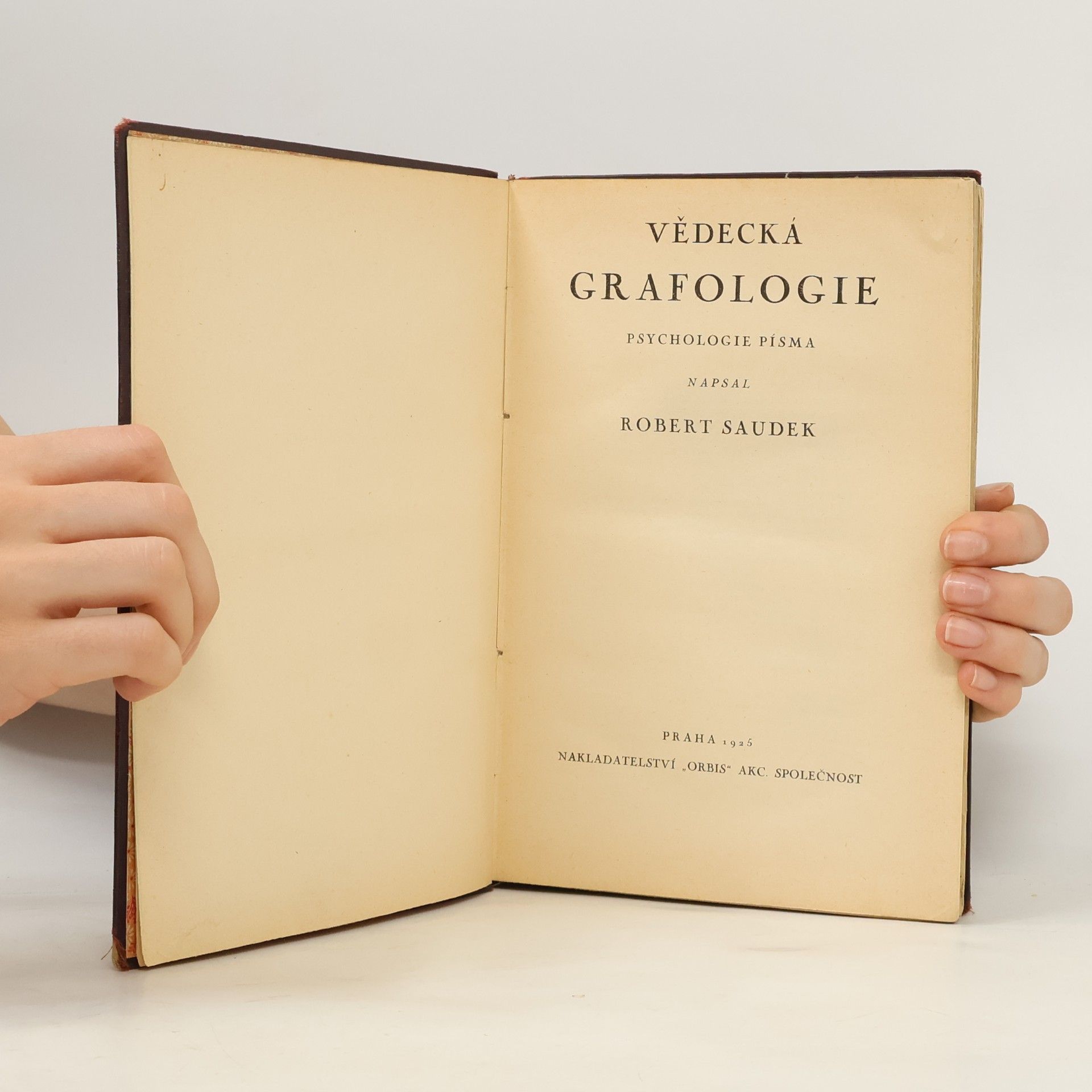 Robert Saudek Vědecká grafologie