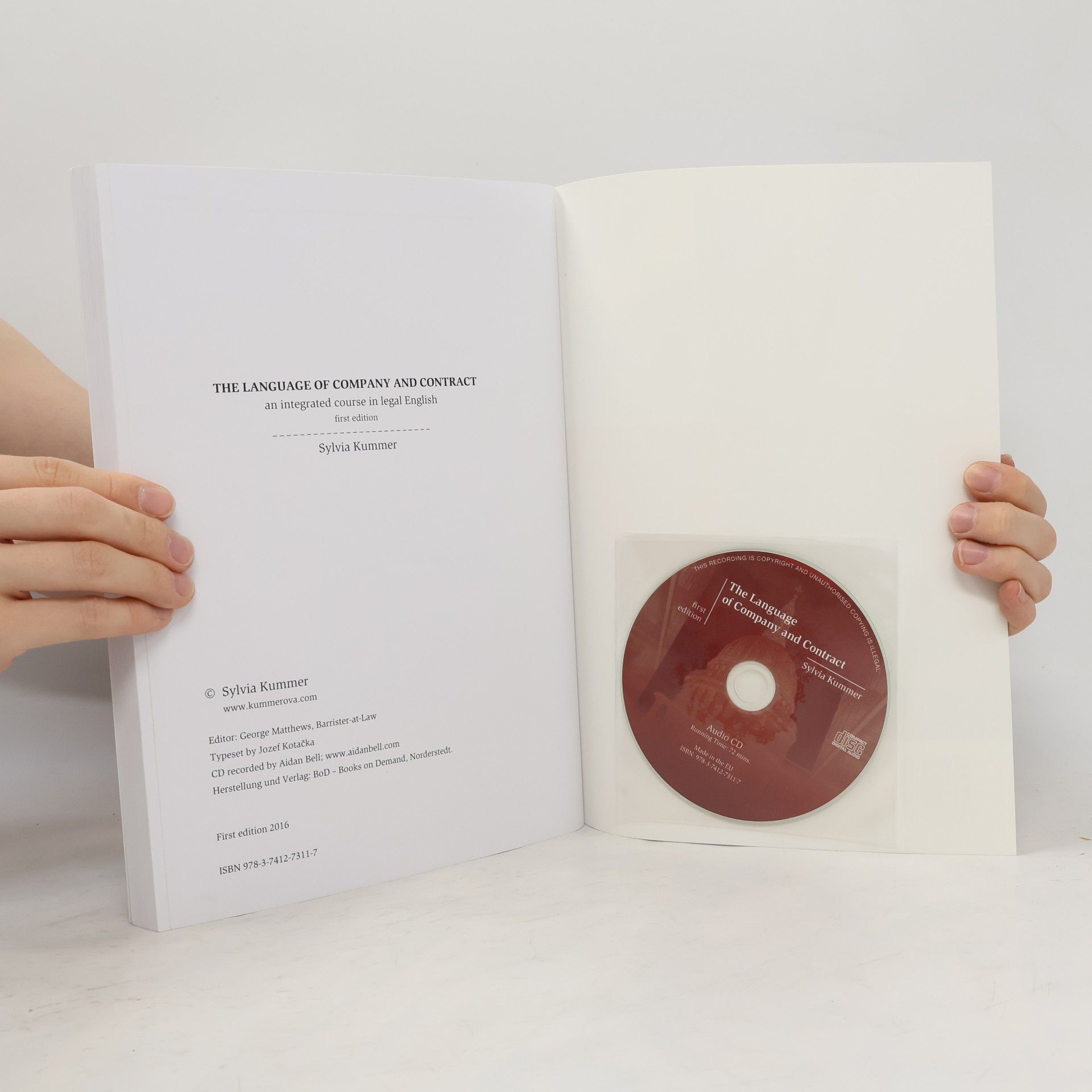 Sylvia Kummer The Language of Company and Contract - First Edition