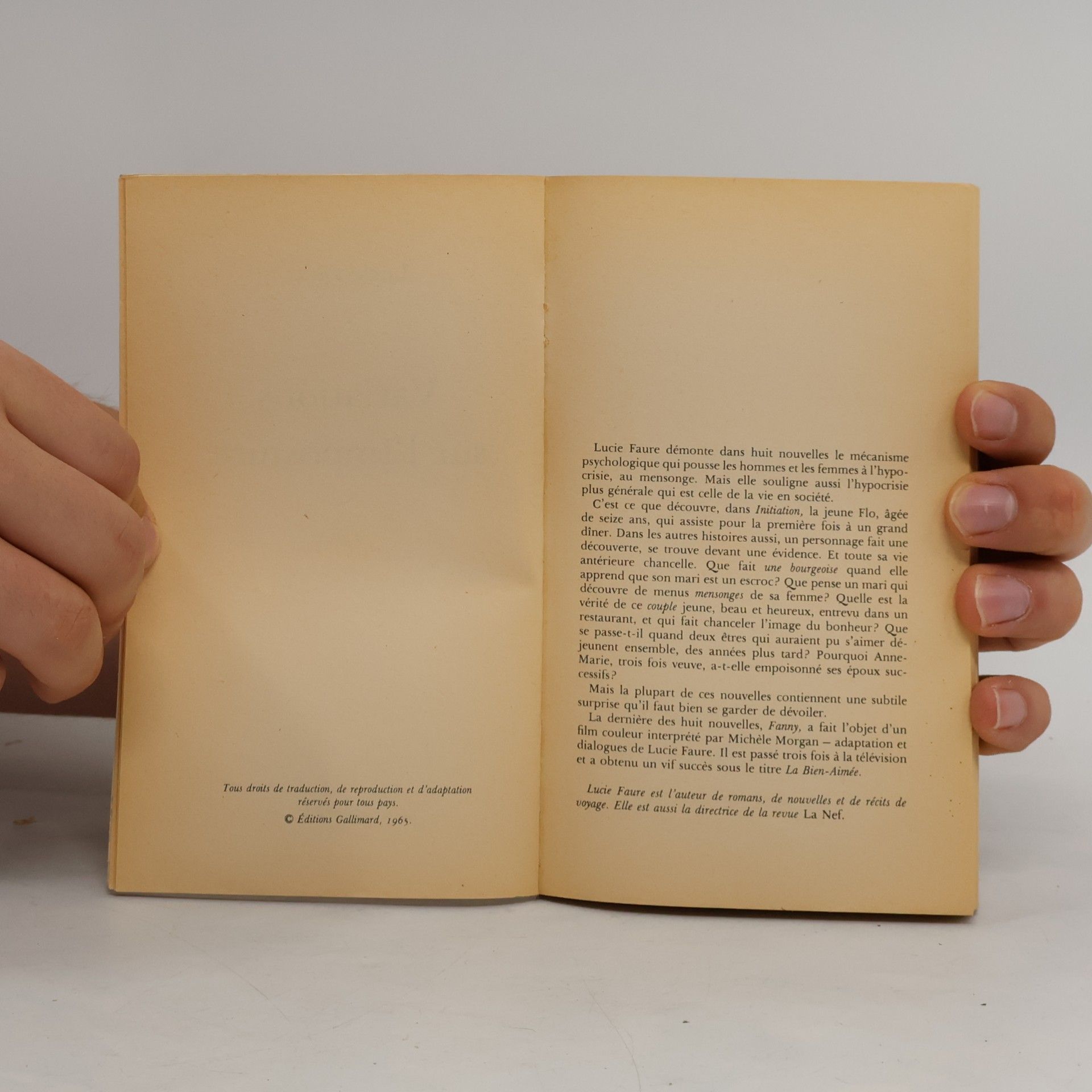 Lucie Faure Variations sur l'imposture