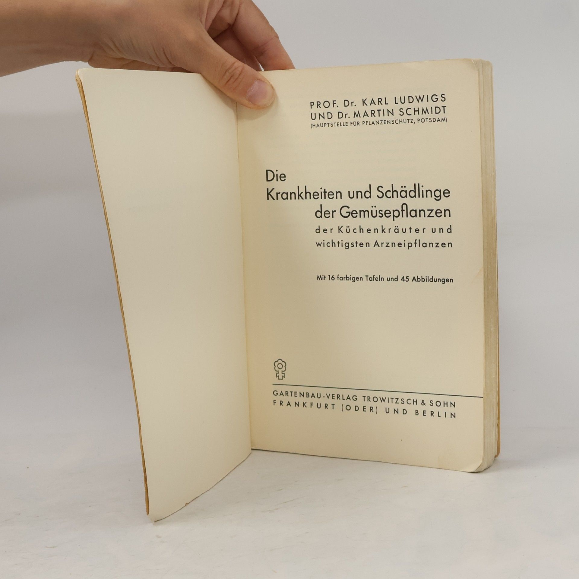 Karl Ludwigs Die Krankheiten und Schädlinge der Gemüsepflanzen der Küchenkräuter und wichtigsten Arzneipflanzen