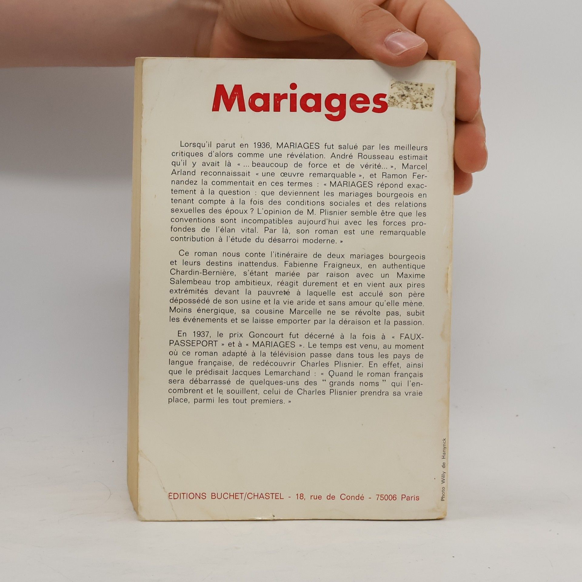 Charles Plisnier Mariages