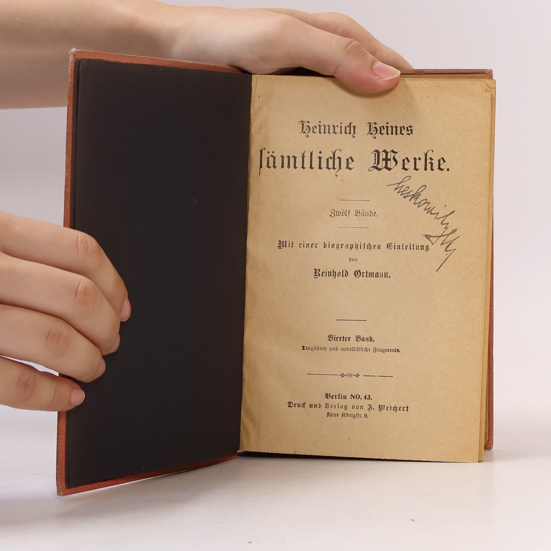 Heinrich Heine Heinrich Heines sämtliche Werke. Vierter Band