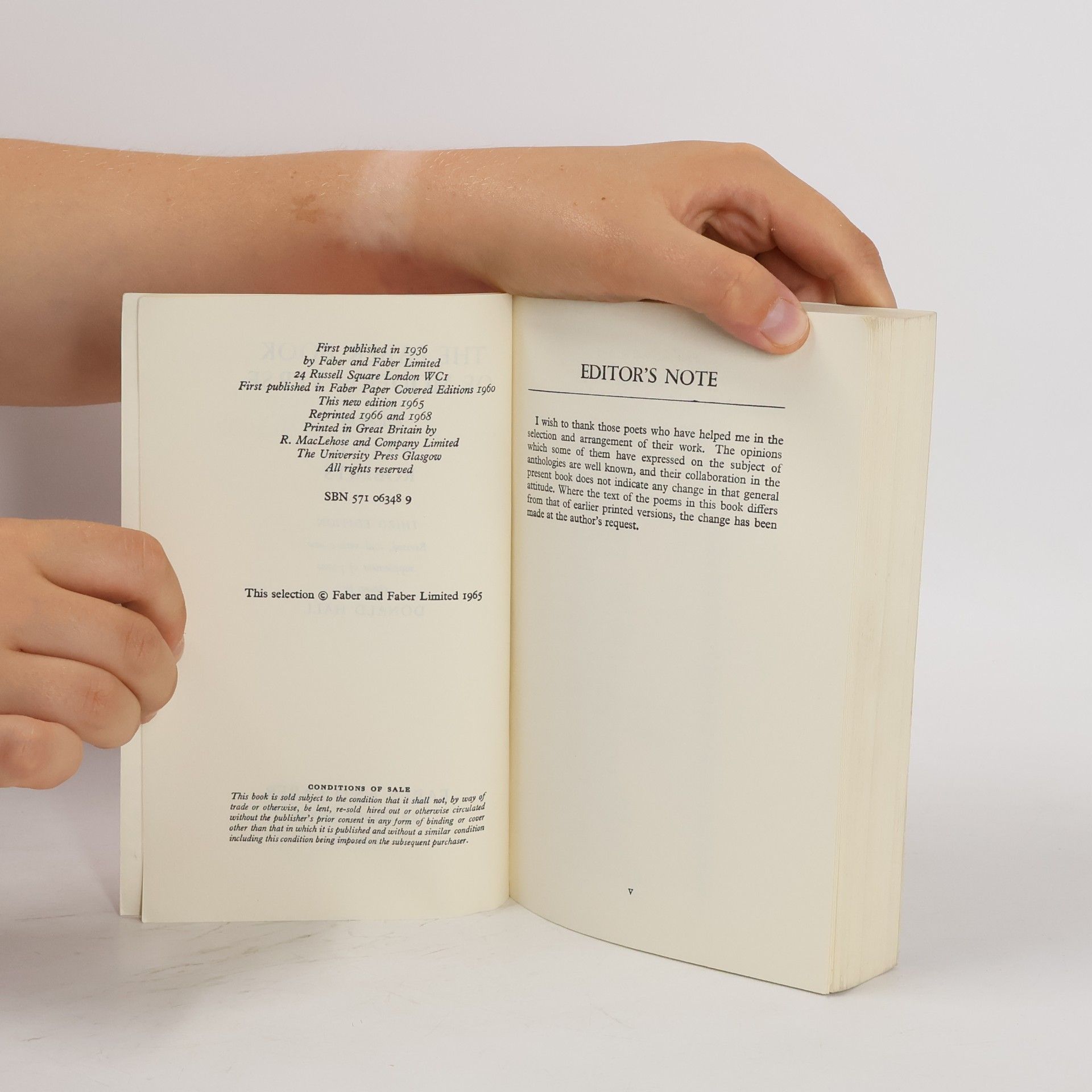 Michael J. Roberts Faber Book of Modern Verse